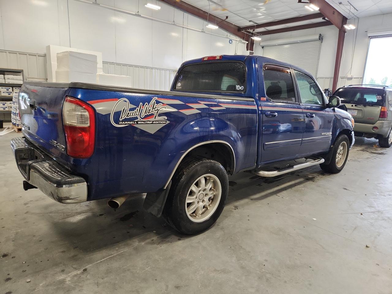 2006 Toyota Tundra Double Cab Sr5 Blue vin: 5TBDT44196S533756
