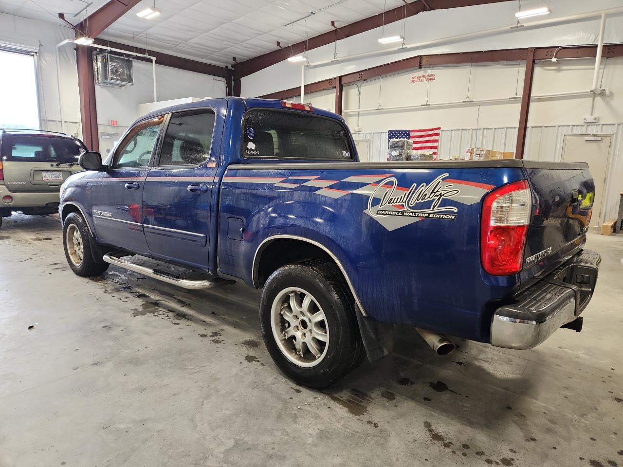 2006 Toyota Tundra Double Cab Sr5 Blue vin: 5TBDT44196S533756