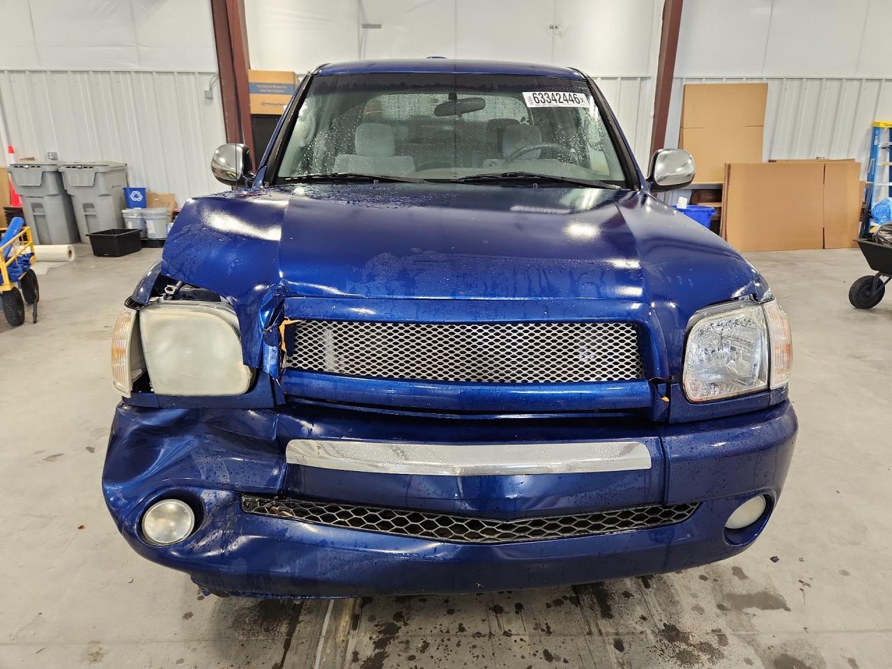 2006 Toyota Tundra Double Cab Sr5 Blue vin: 5TBDT44196S533756