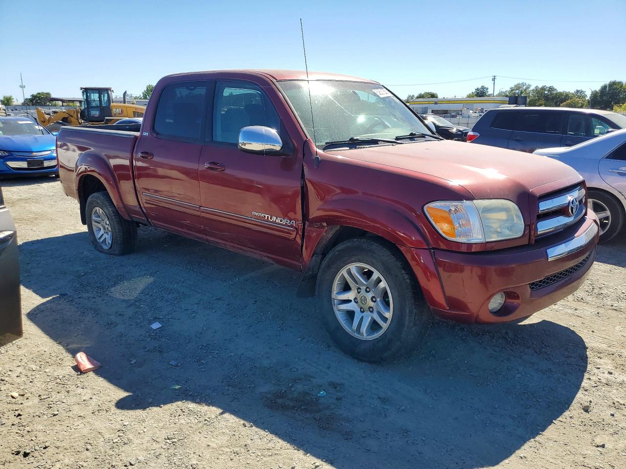 2006 Toyota Tundra Double Cab Sr5 Red vin: 5TBDT44196S552257