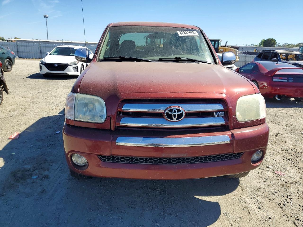 2006 Toyota Tundra Double Cab Sr5 Red vin: 5TBDT44196S552257