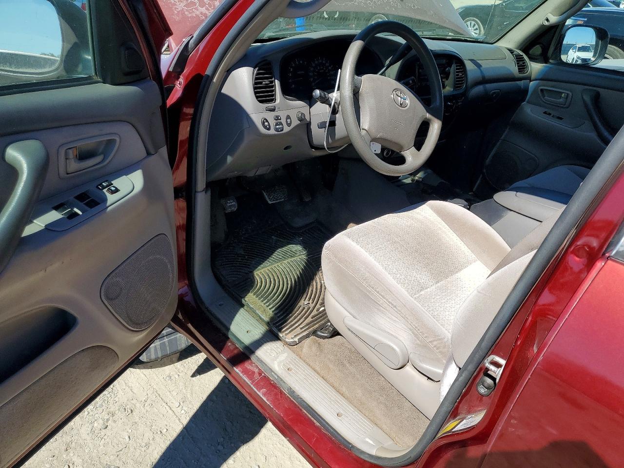 2006 Toyota Tundra Double Cab Sr5 Red vin: 5TBDT44196S552257
