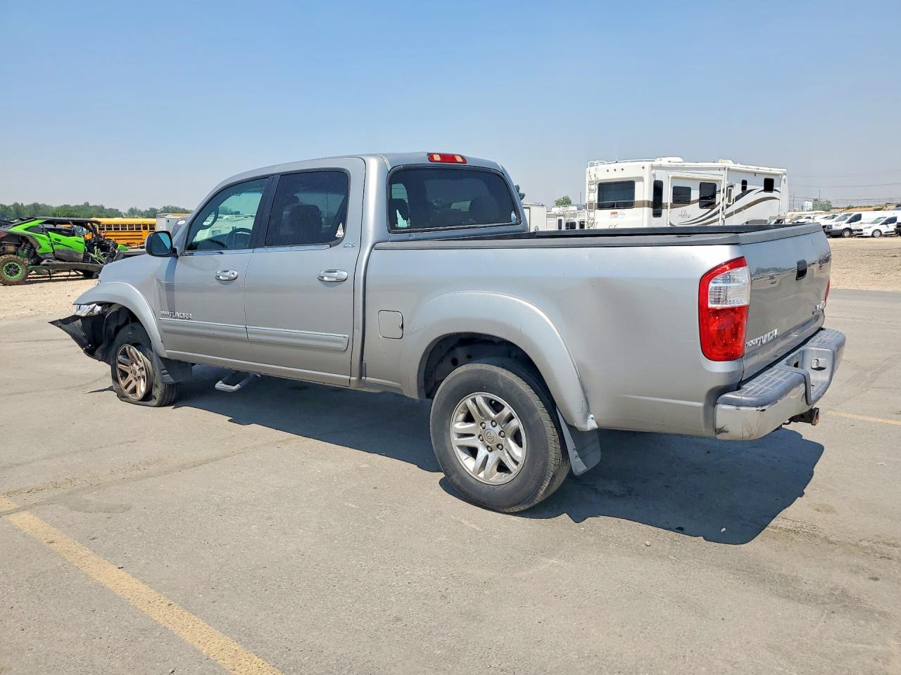 2005 Toyota Tundra Double Cab Sr5 Silver vin: 5TBDT441X5S490379