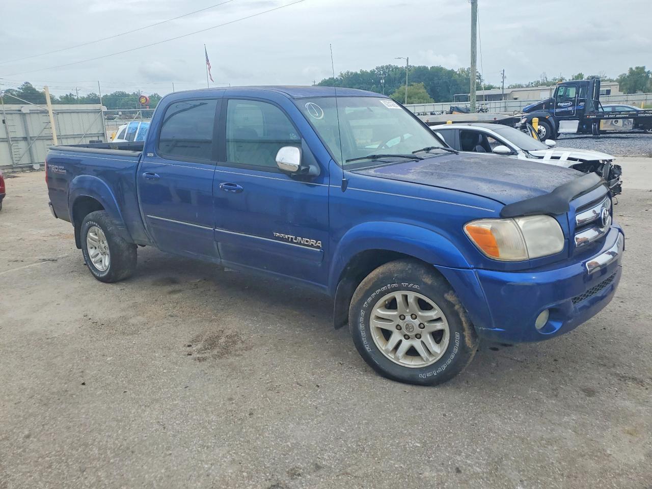 2005 Toyota Tundra Double Cab Sr5 Blue vin: 5TBDT441X5S498238