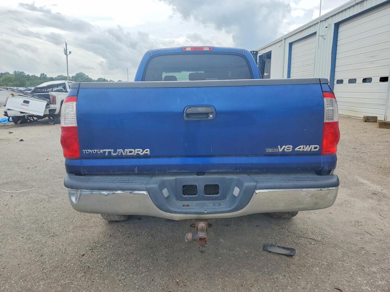 2005 Toyota Tundra Double Cab Sr5 Blue vin: 5TBDT441X5S498238