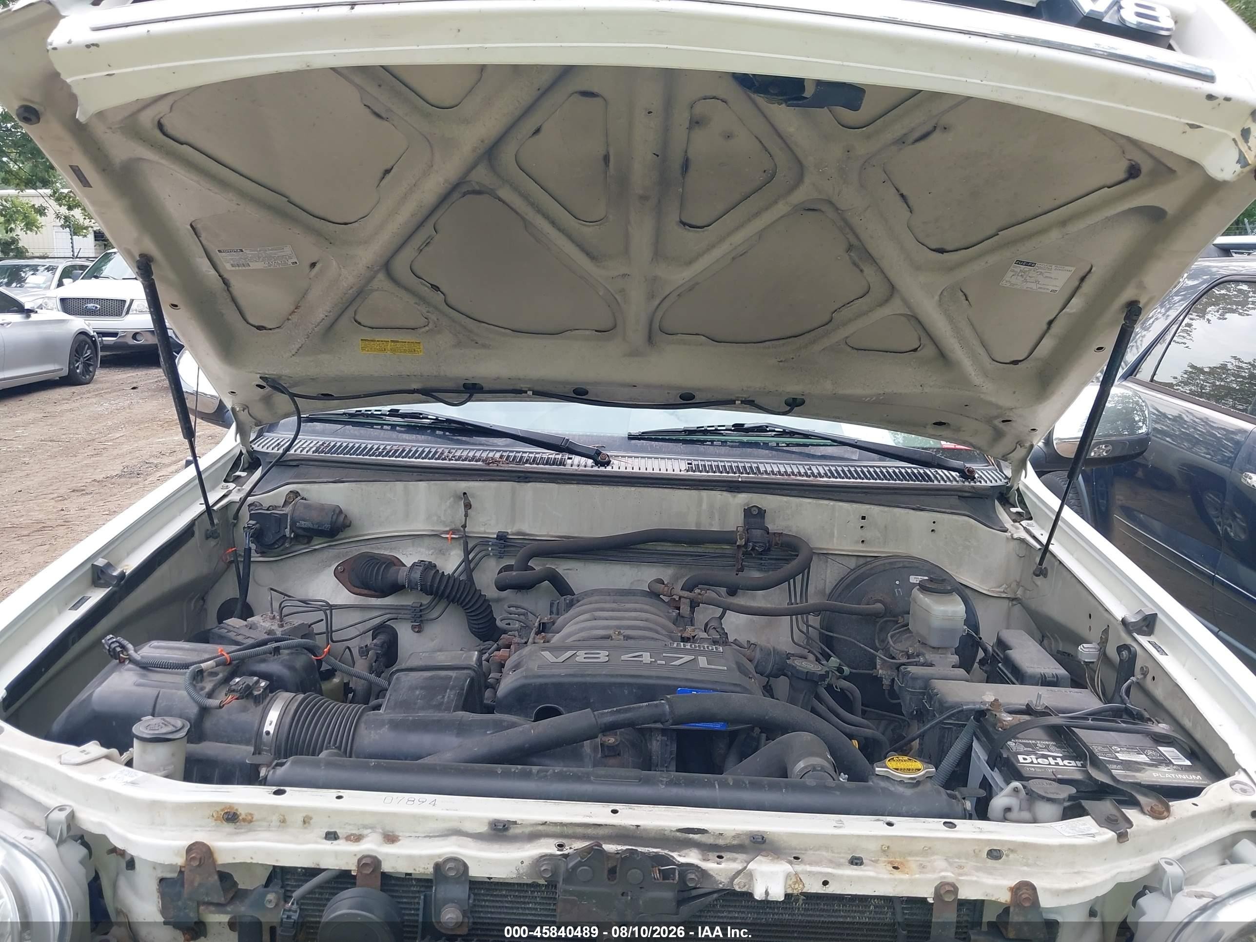 2006 Toyota Tundra Sr5 V8 White vin: 5TBDT441X6S502564