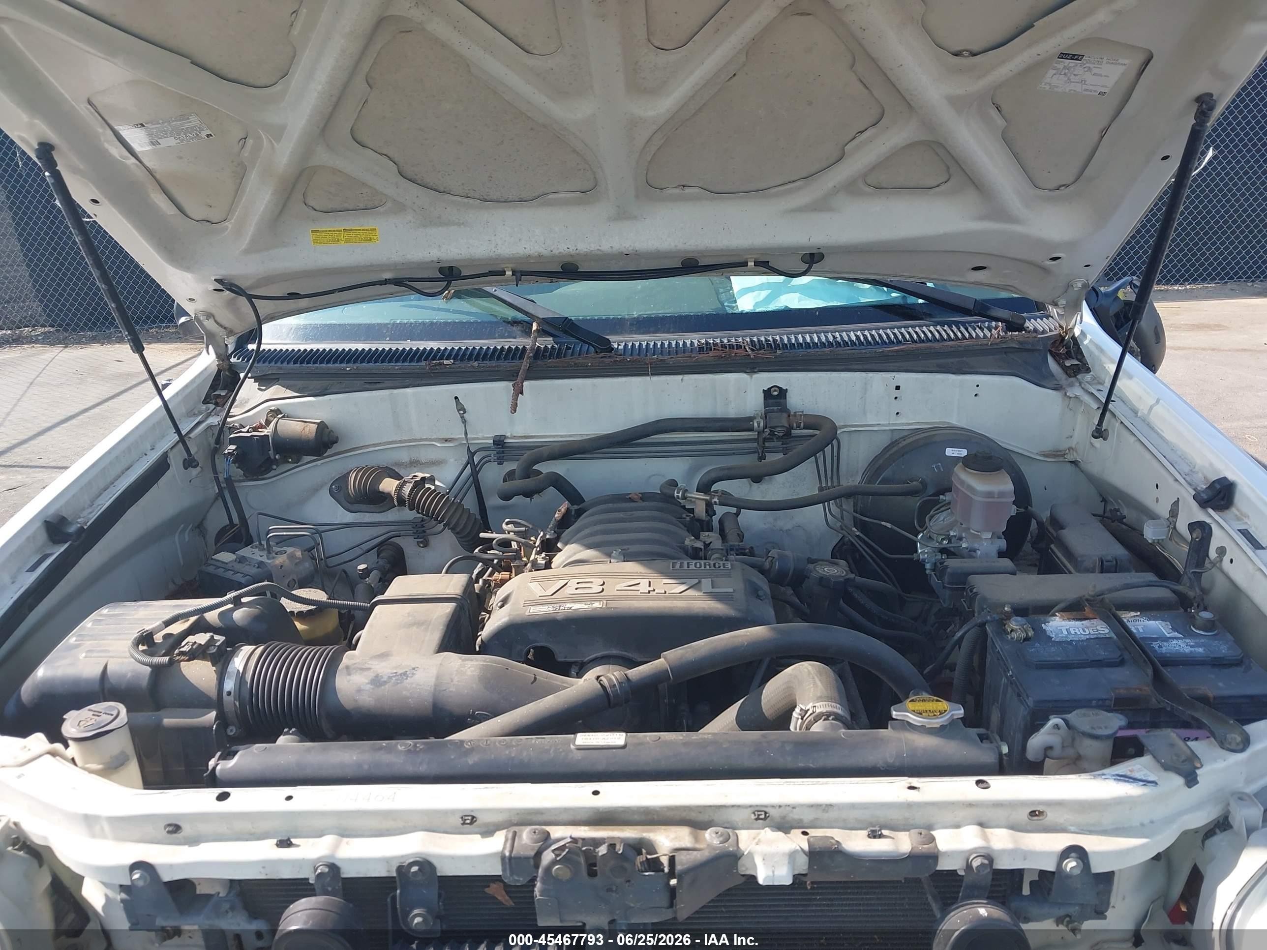 2006 Toyota Tundra Sr5 V8 White vin: 5TBDT441X6S507814