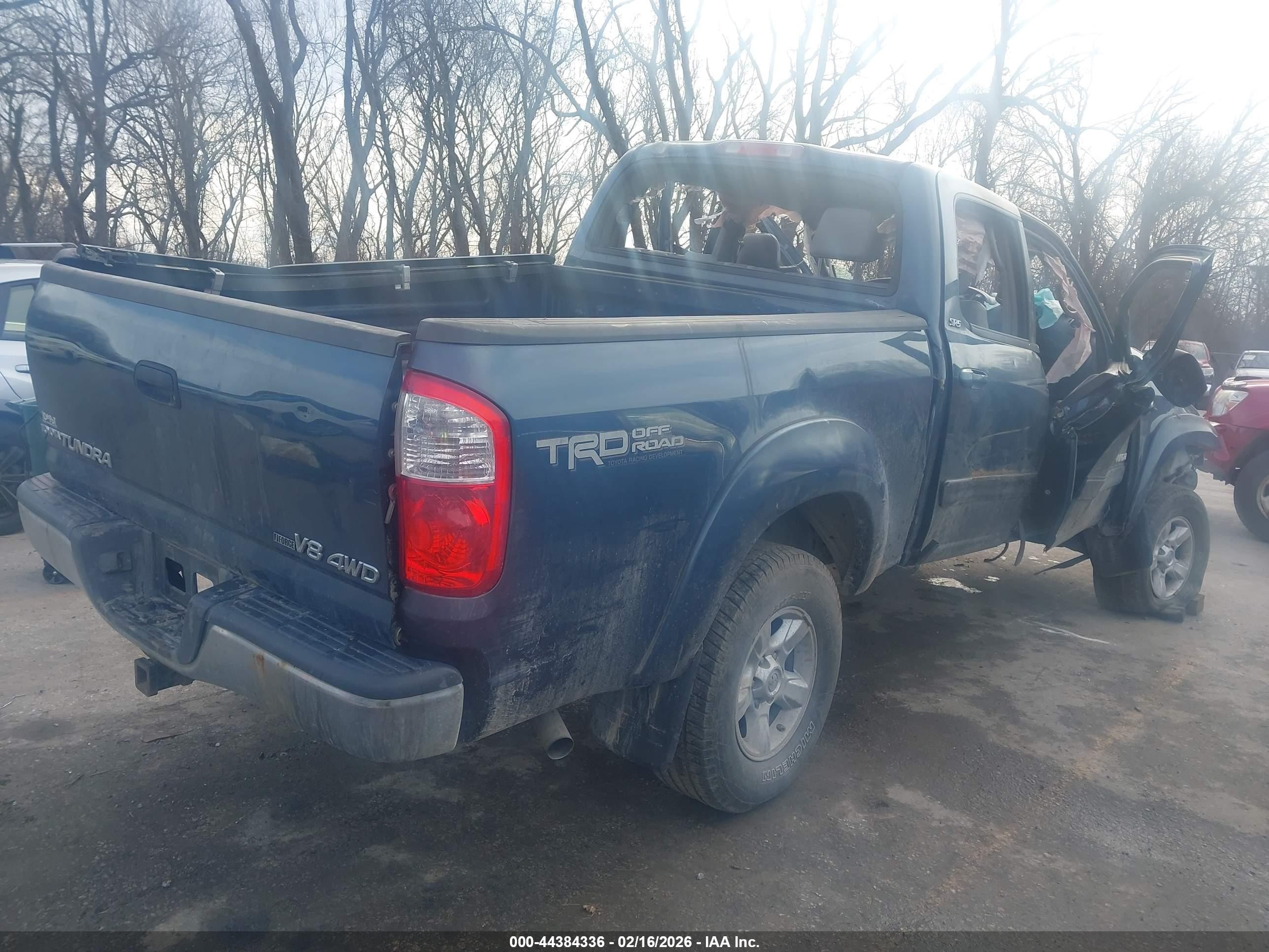 2006 Toyota Tundra Sr5 V8 Синий vin: 5TBDT441X6S519509