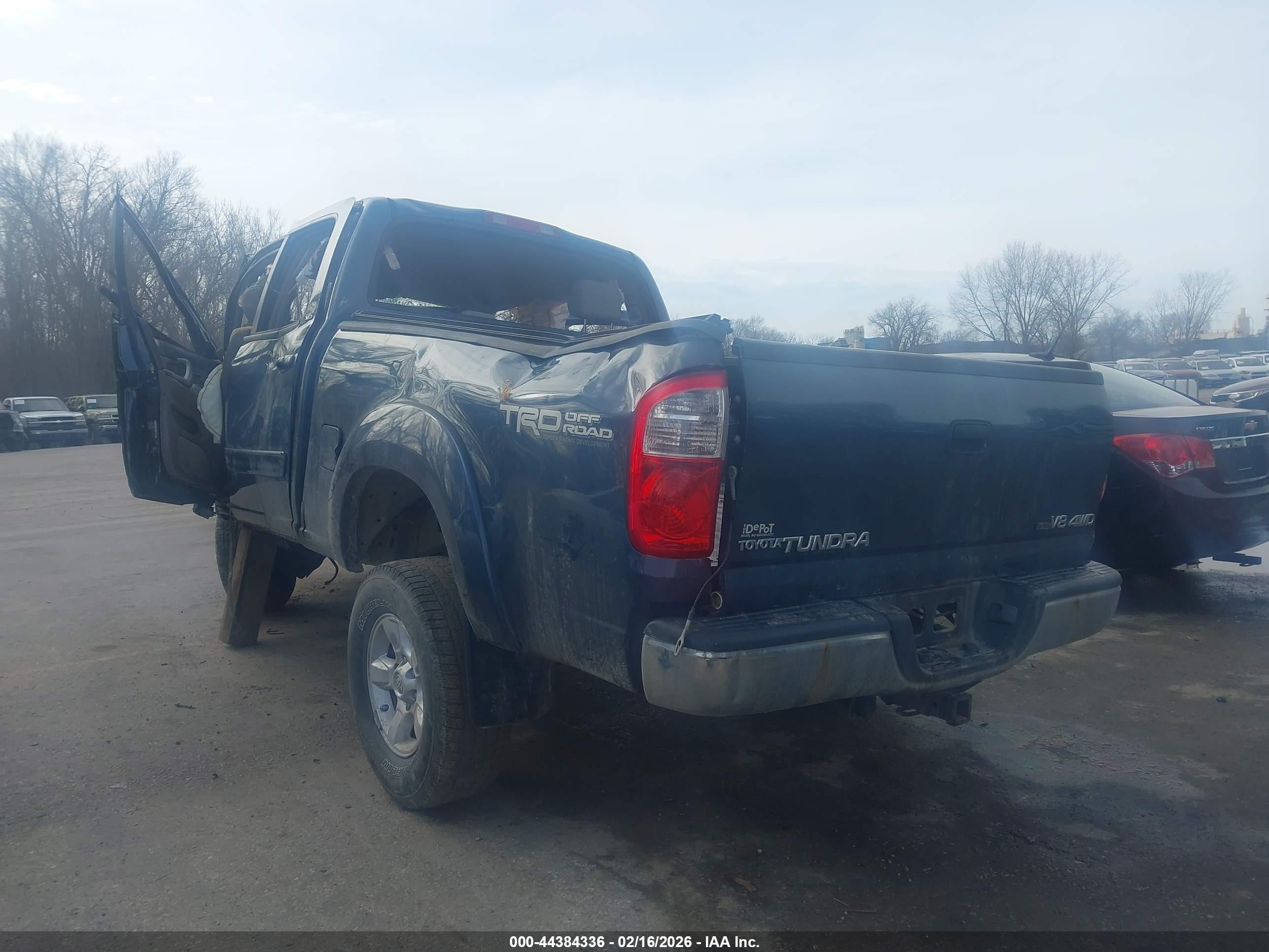 2006 Toyota Tundra Sr5 V8 Синий vin: 5TBDT441X6S519509