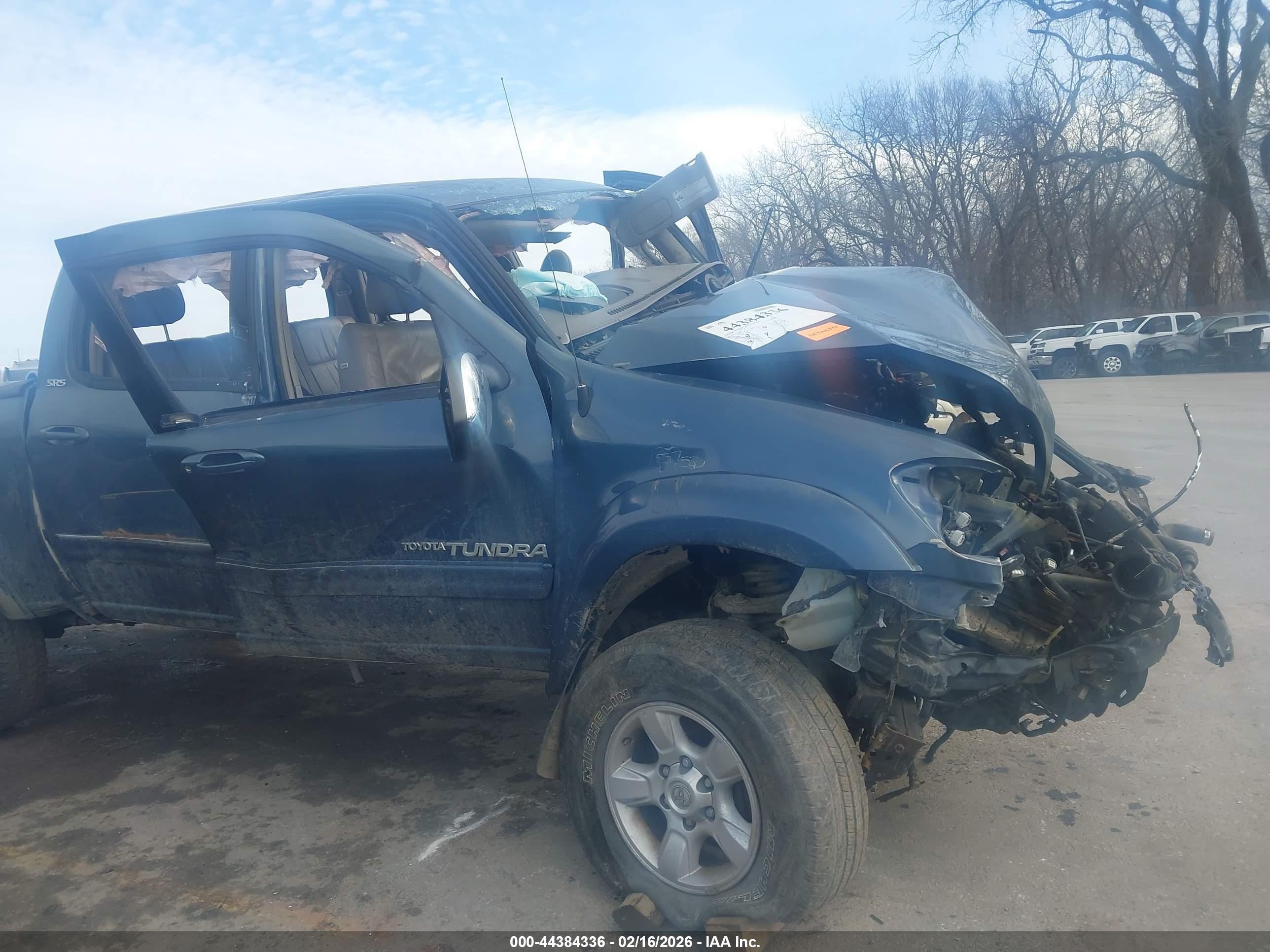 2006 Toyota Tundra Sr5 V8 Синий vin: 5TBDT441X6S519509
