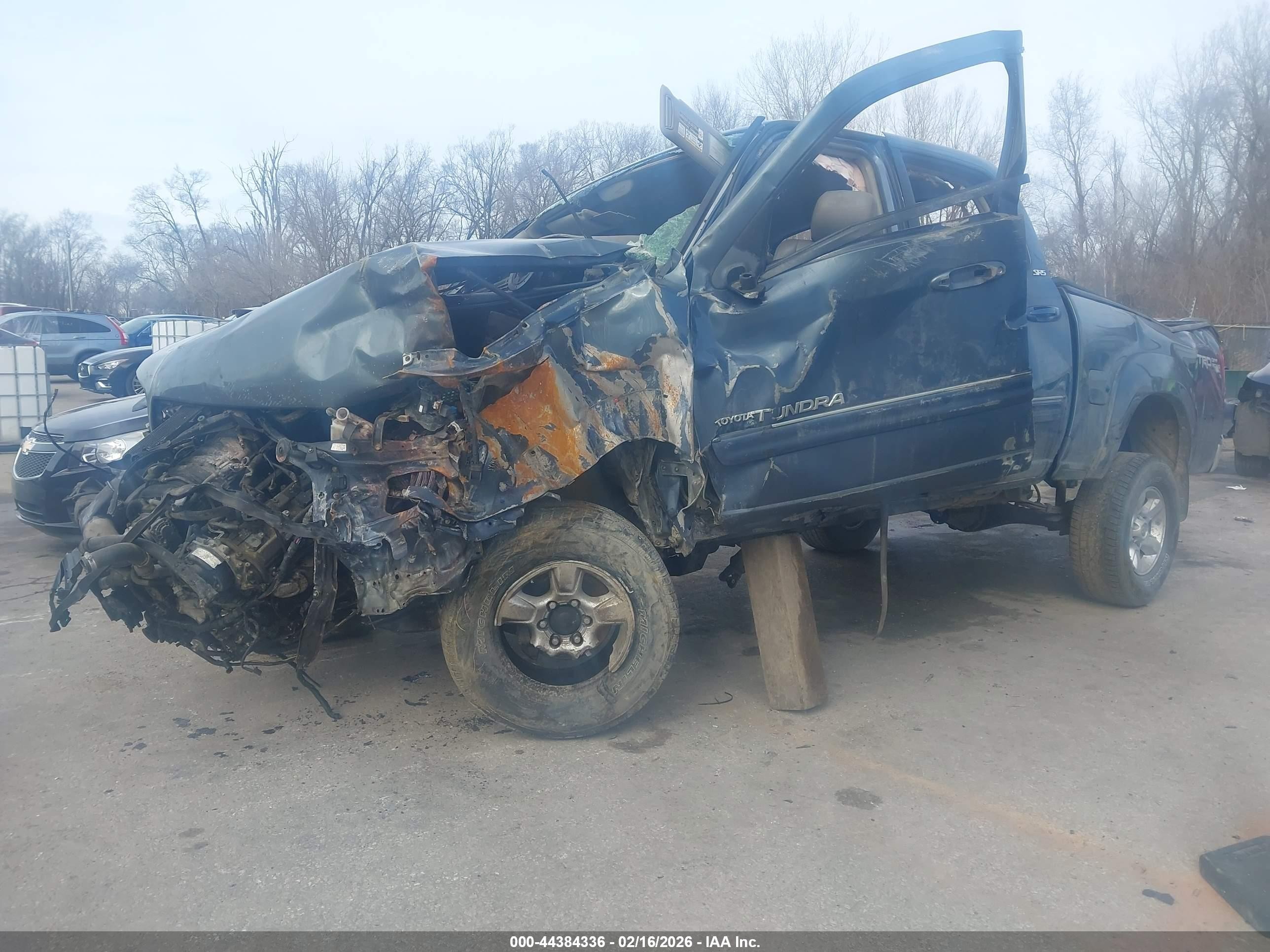 2006 Toyota Tundra Sr5 V8 Синий vin: 5TBDT441X6S519509