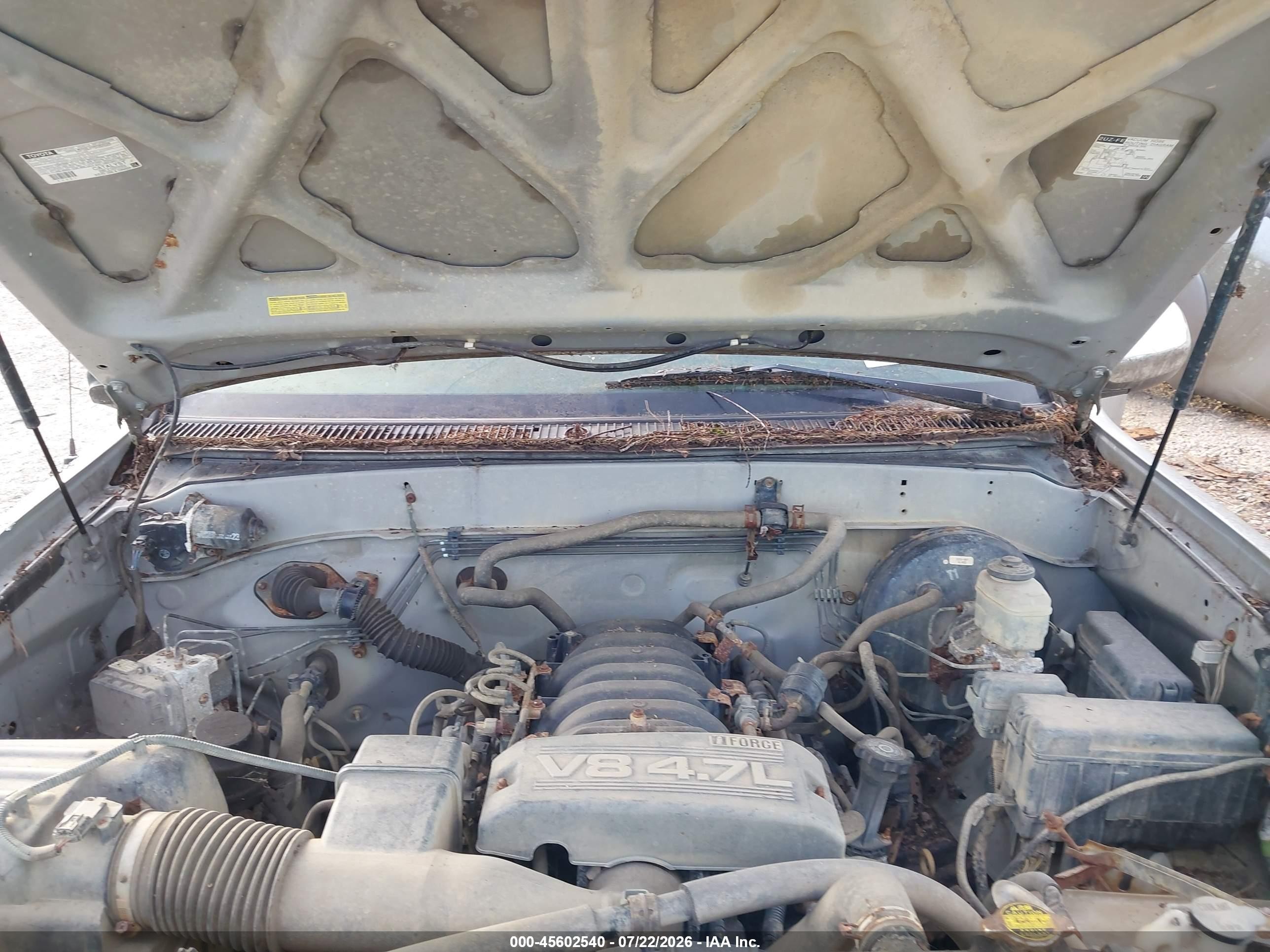 2006 Toyota Tundra Sr5 V8 Silver vin: 5TBDT441X6S521759