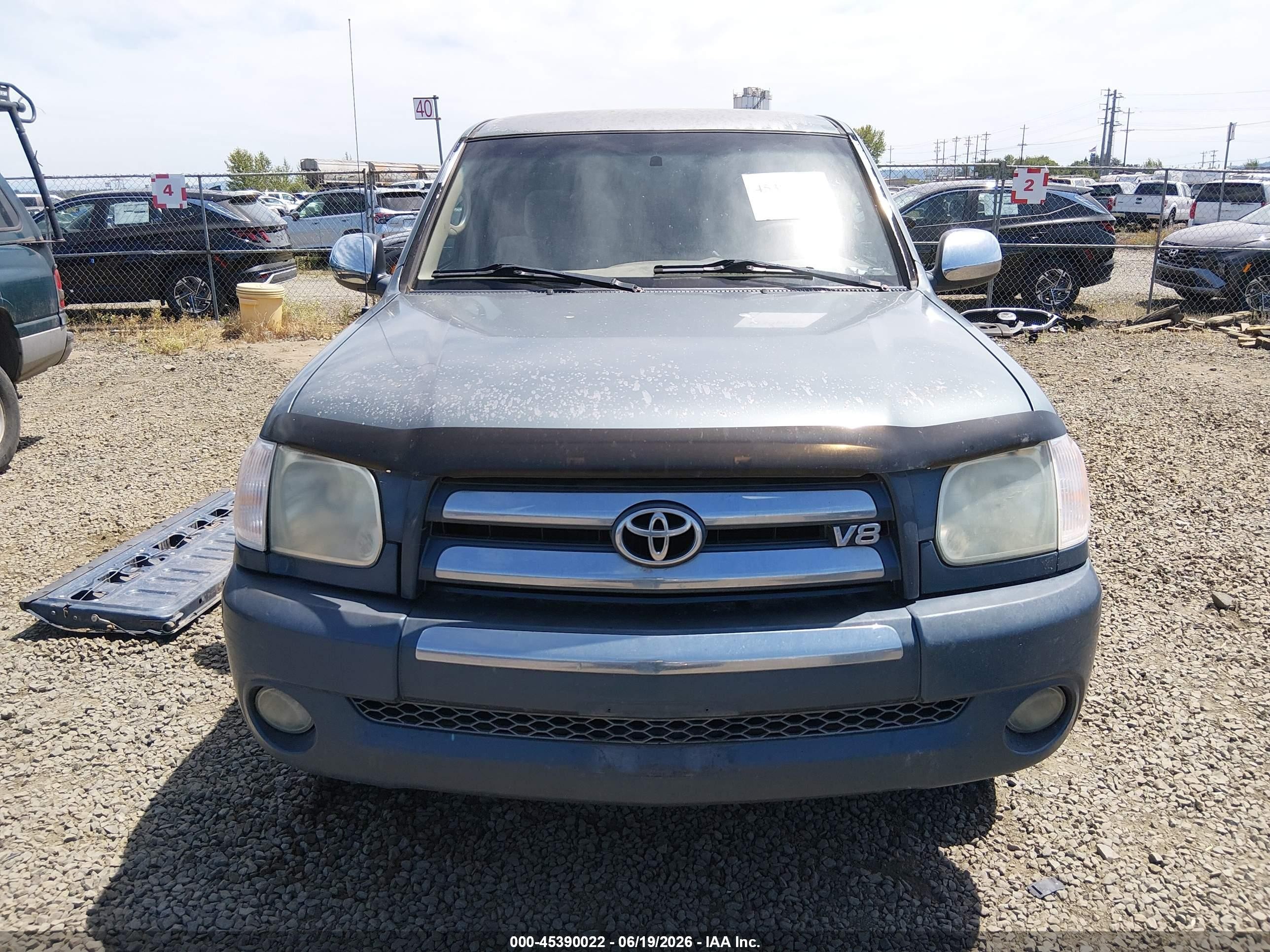 2006 Toyota Tundra Sr5 V8 Light Blue vin: 5TBDT441X6S534172