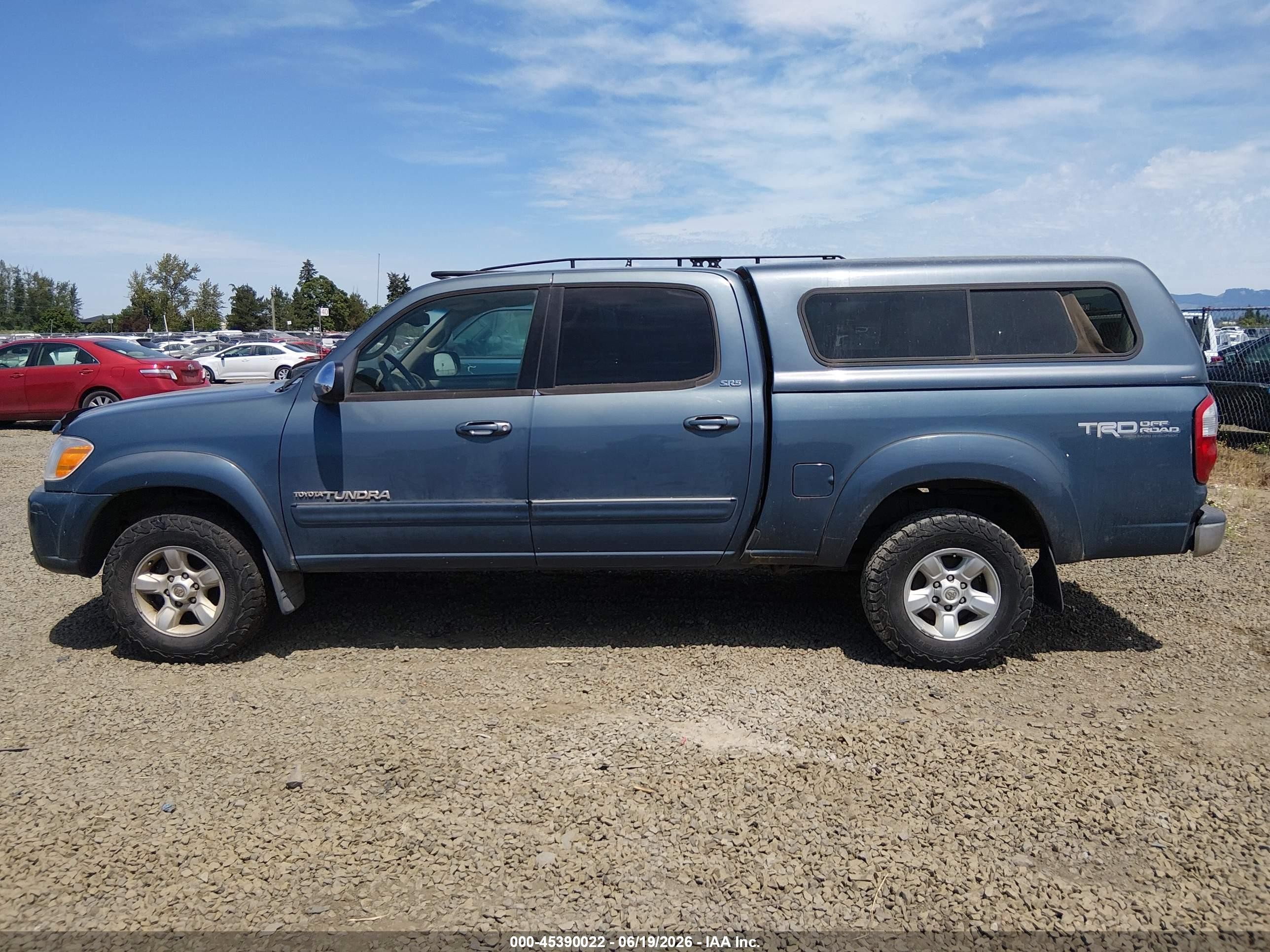 2006 Toyota Tundra Sr5 V8 Light Blue vin: 5TBDT441X6S534172
