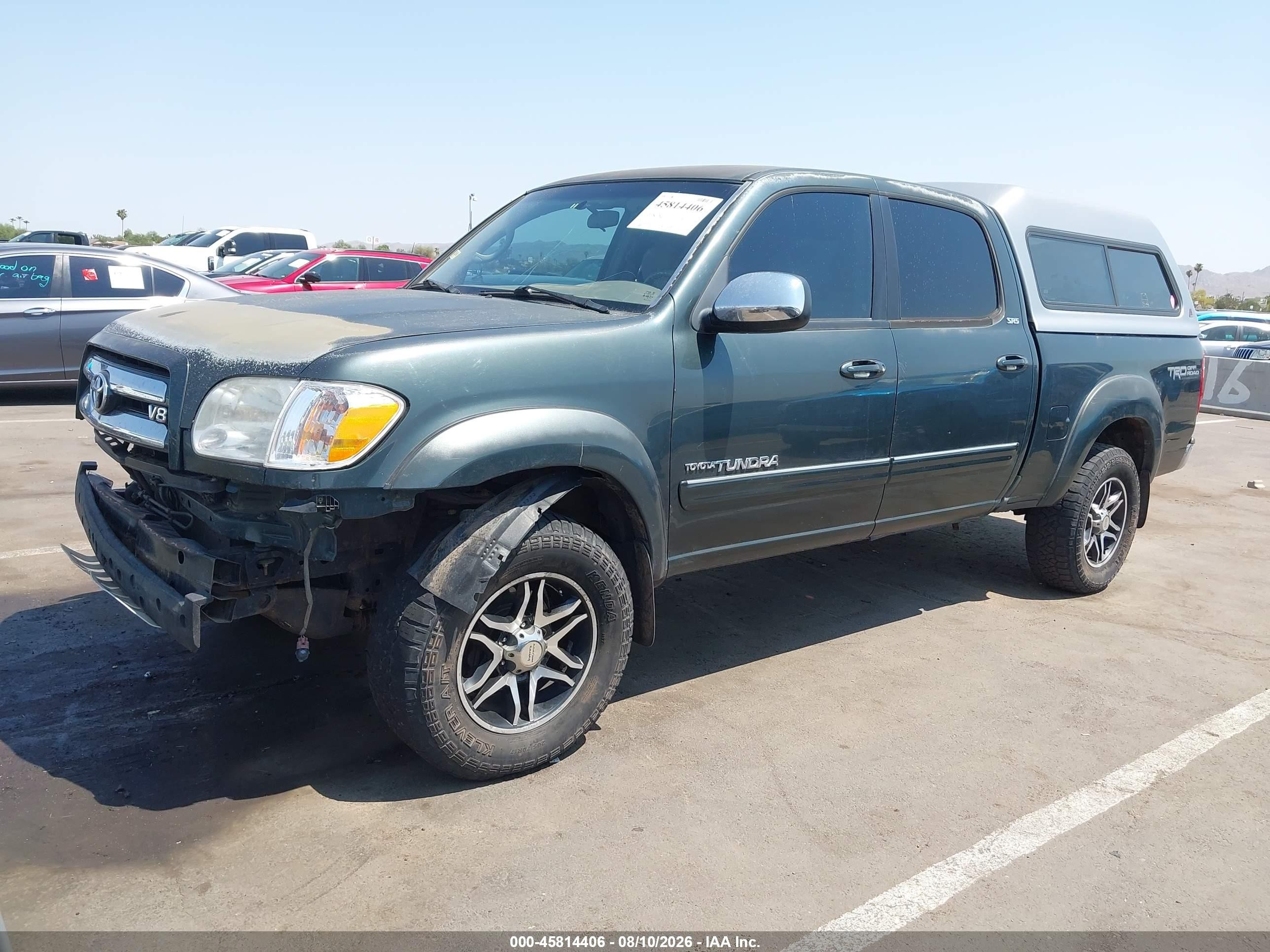 2006 Toyota Tundra Sr5 V8 Green vin: 5TBDT441X6S538237
