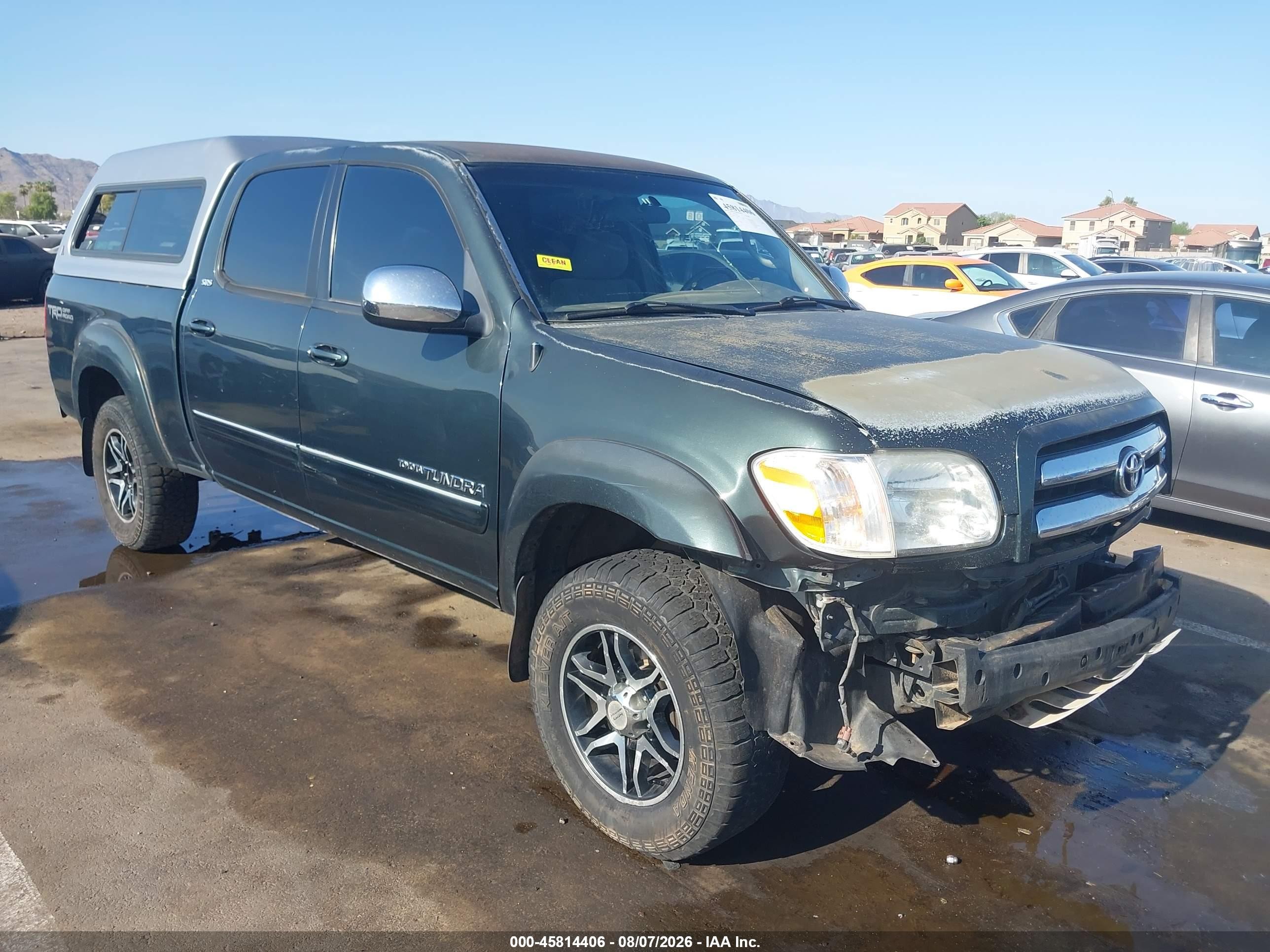 2006 Toyota Tundra Sr5 V8 Green vin: 5TBDT441X6S538237