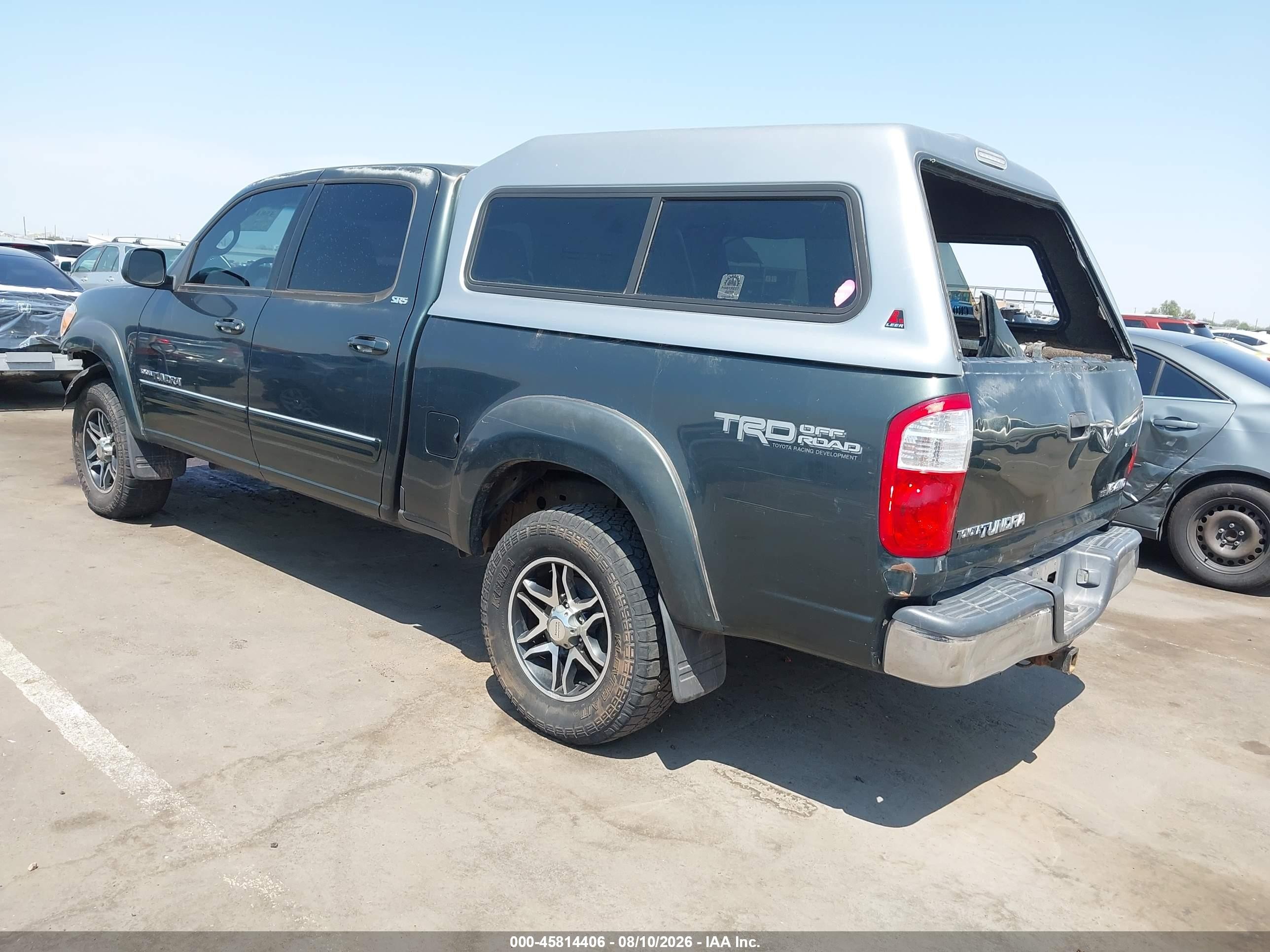 2006 Toyota Tundra Sr5 V8 Green vin: 5TBDT441X6S538237