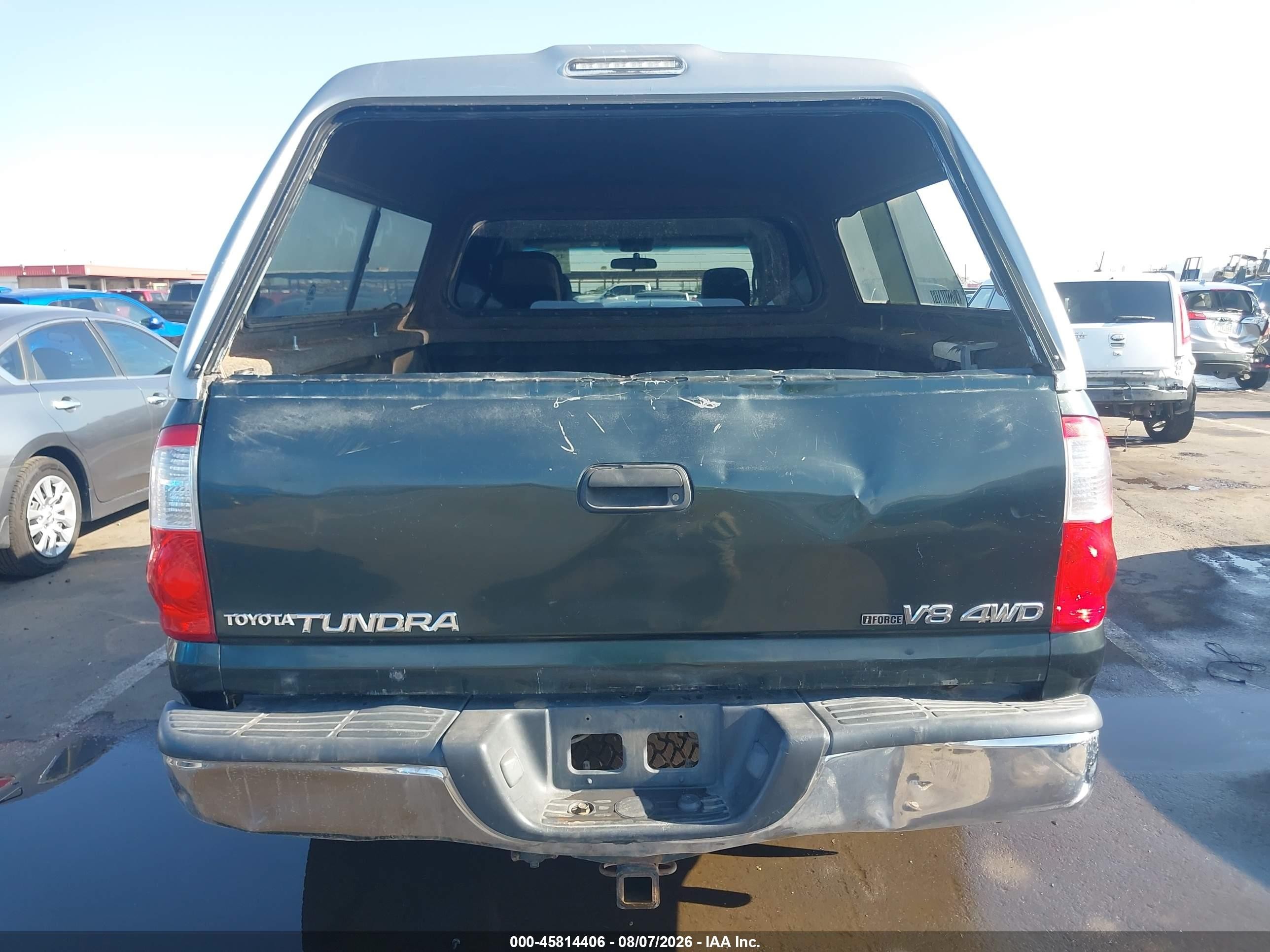 2006 Toyota Tundra Sr5 V8 Green vin: 5TBDT441X6S538237