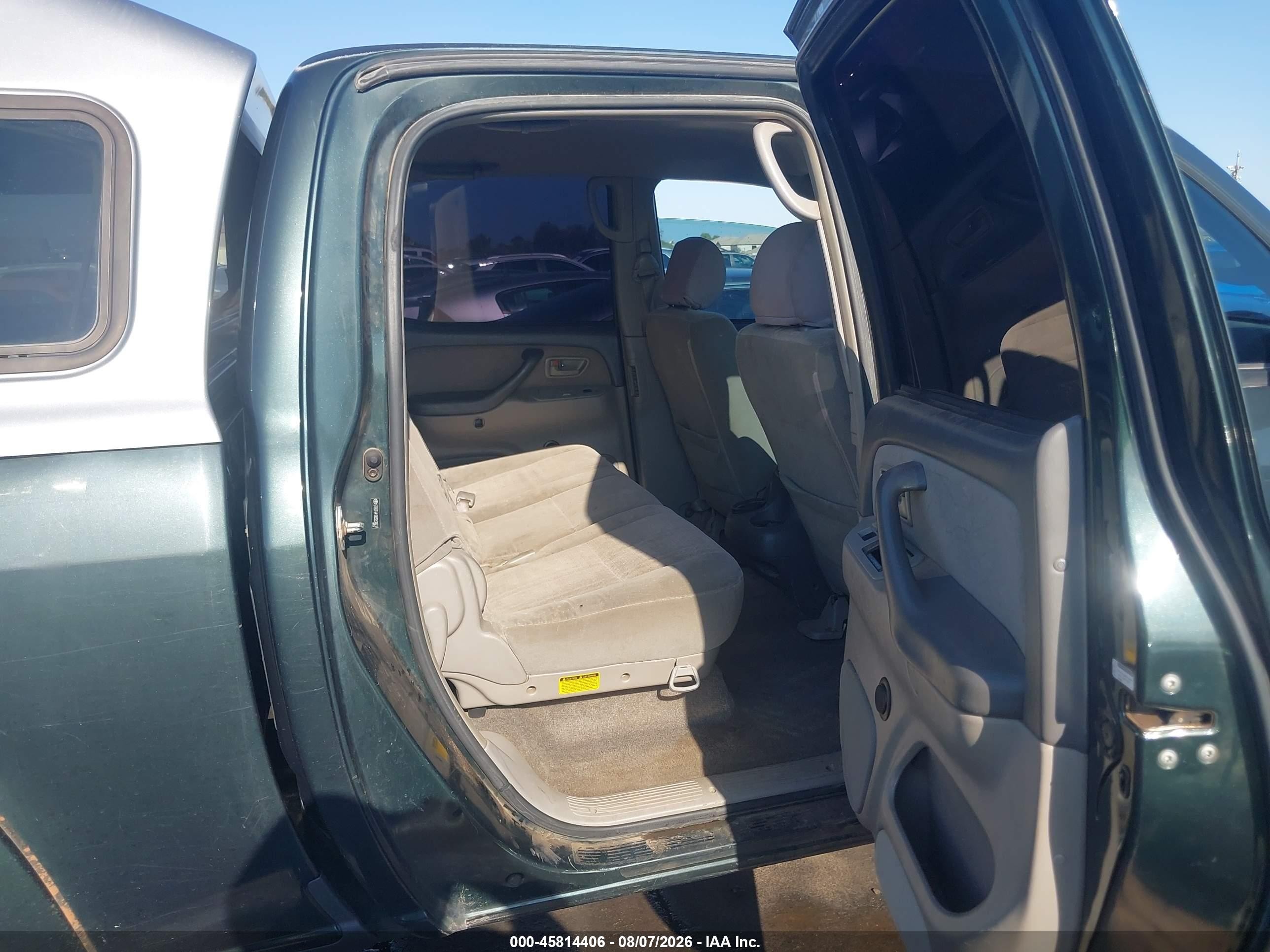 2006 Toyota Tundra Sr5 V8 Green vin: 5TBDT441X6S538237