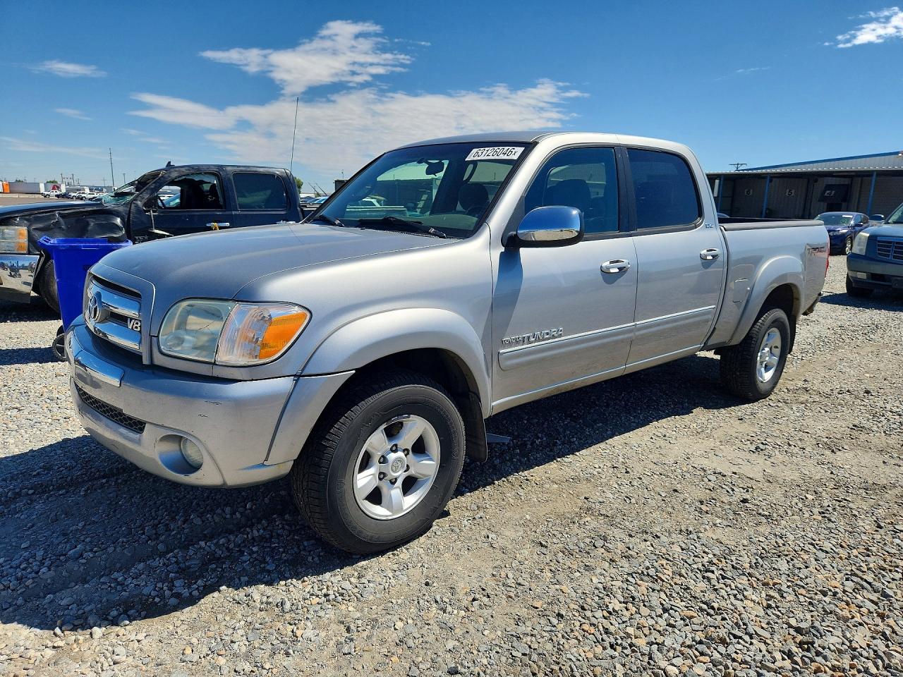 2006 Toyota Tundra Double Cab Sr5 Silver vin: 5TBDT441X6S541932