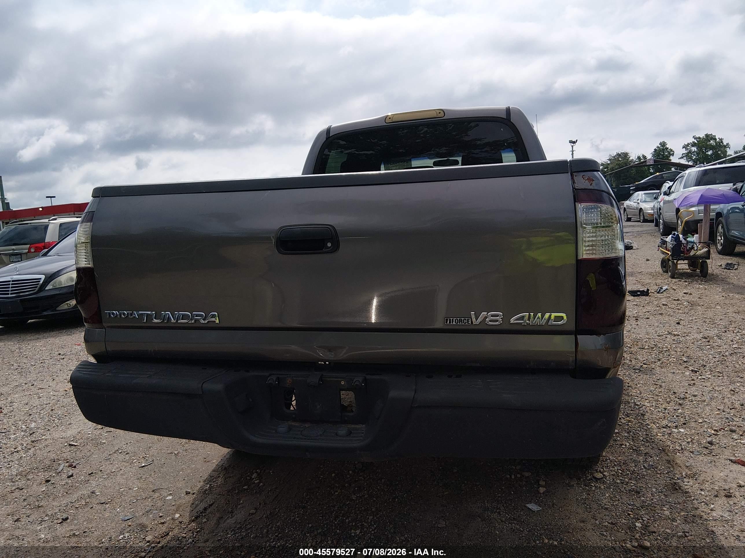 2006 Toyota Tundra Sr5 V8 Gray vin: 5TBDT441X6S552137