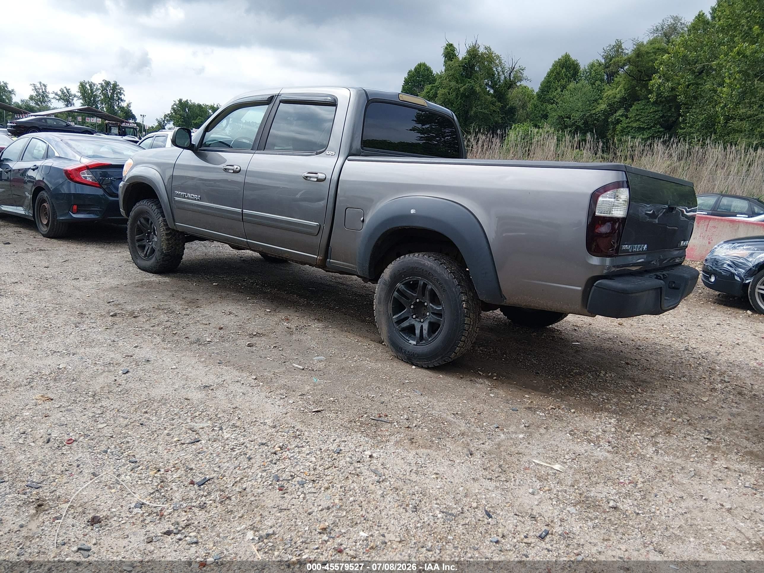 2006 Toyota Tundra Sr5 V8 Gray vin: 5TBDT441X6S552137