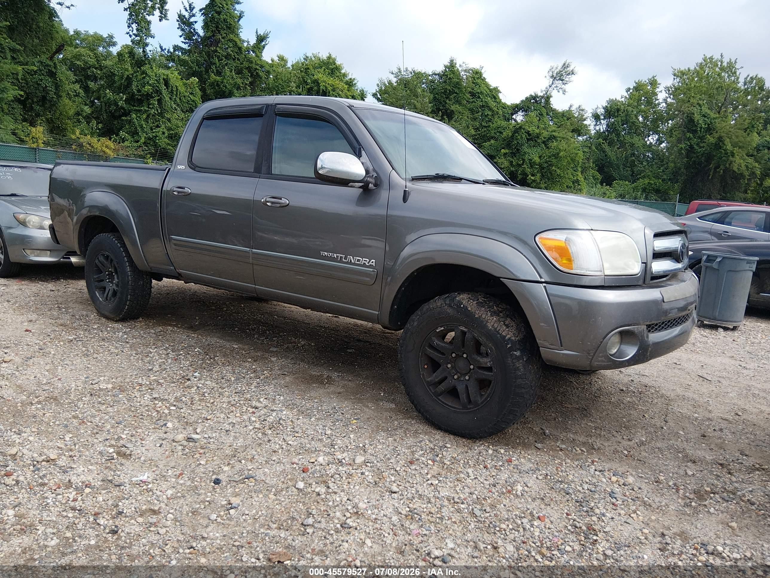 2006 Toyota Tundra Sr5 V8 Gray vin: 5TBDT441X6S552137