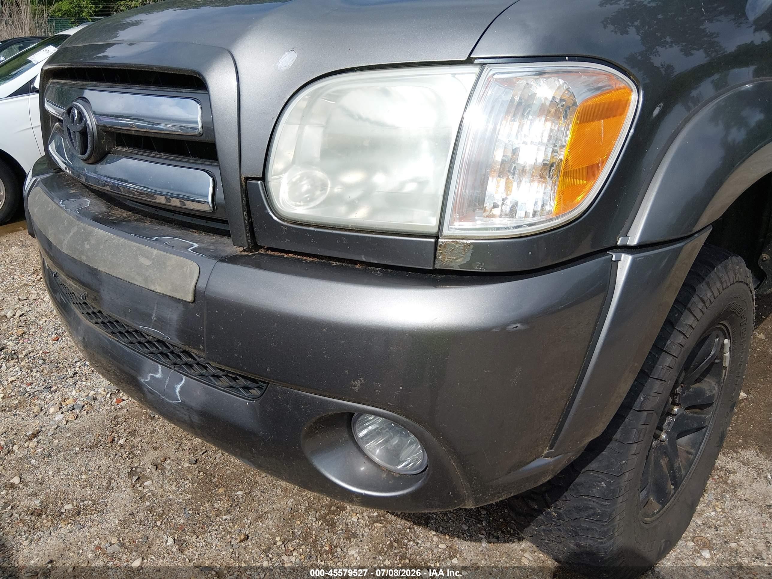 2006 Toyota Tundra Sr5 V8 Gray vin: 5TBDT441X6S552137