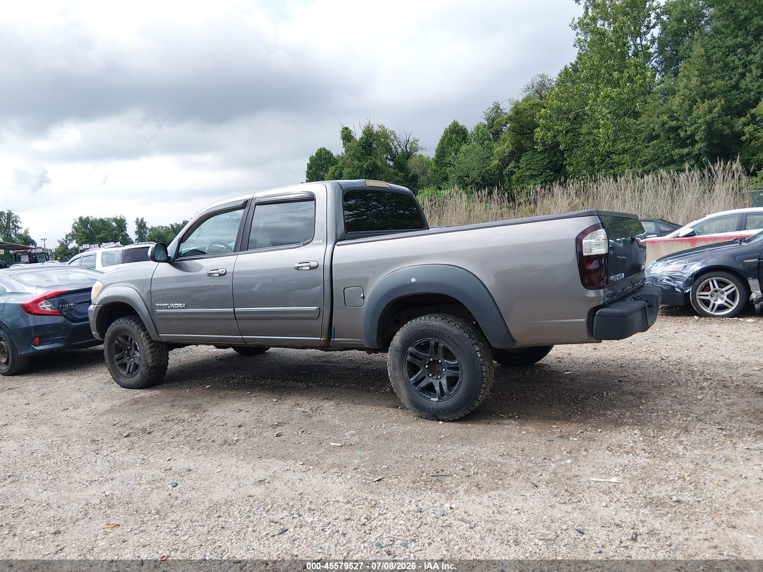 2006 Toyota Tundra Sr5 V8 Gray vin: 5TBDT441X6S552137