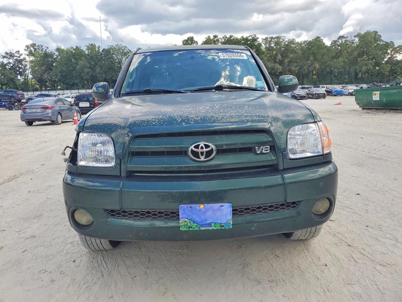 2004 Toyota Tundra Double Cab Limited Зеленый vin: 5TBDT48124S466313