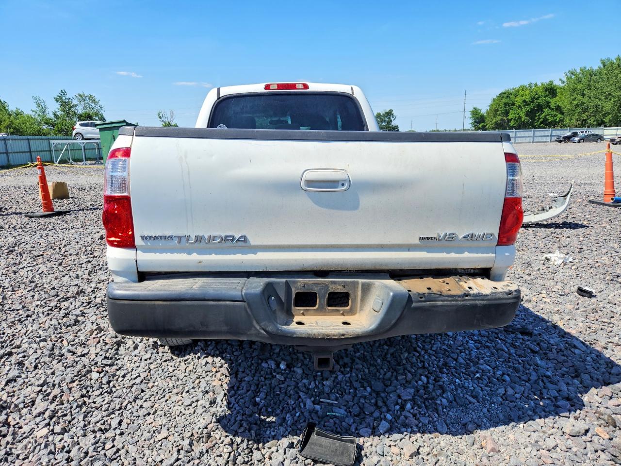 2006 Toyota Tundra Double Cab Limited White vin: 5TBDT48126S531471