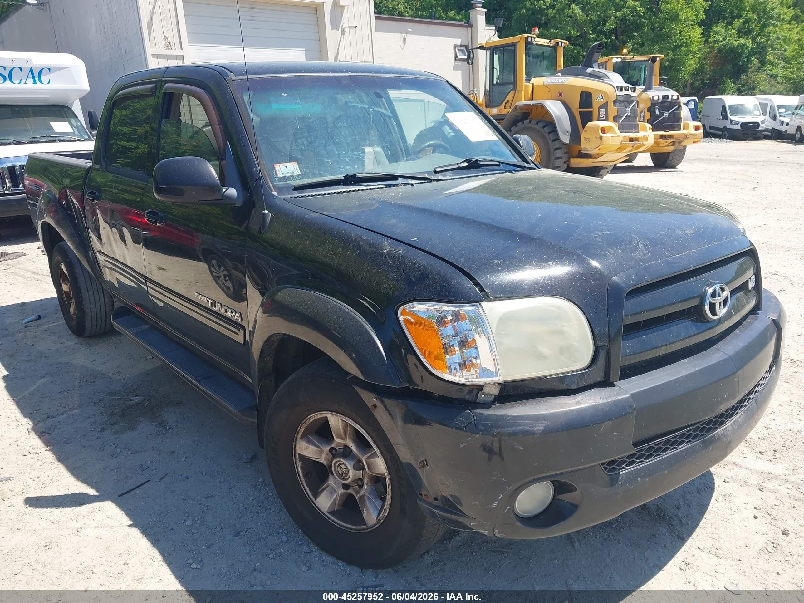 2006 Toyota Tundra Limited V8 Black vin: 5TBDT48126S546813