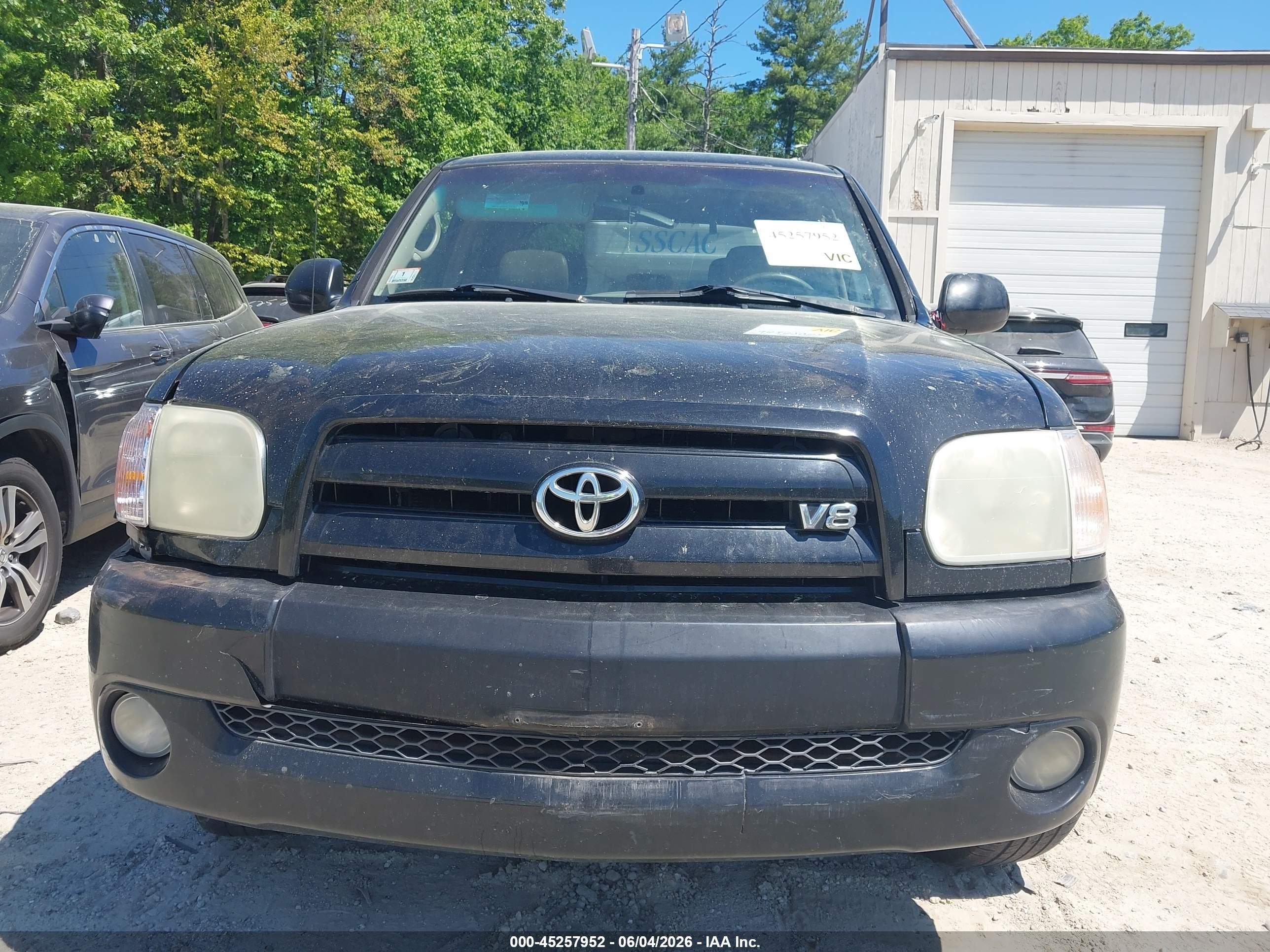 2006 Toyota Tundra Limited V8 Black vin: 5TBDT48126S546813