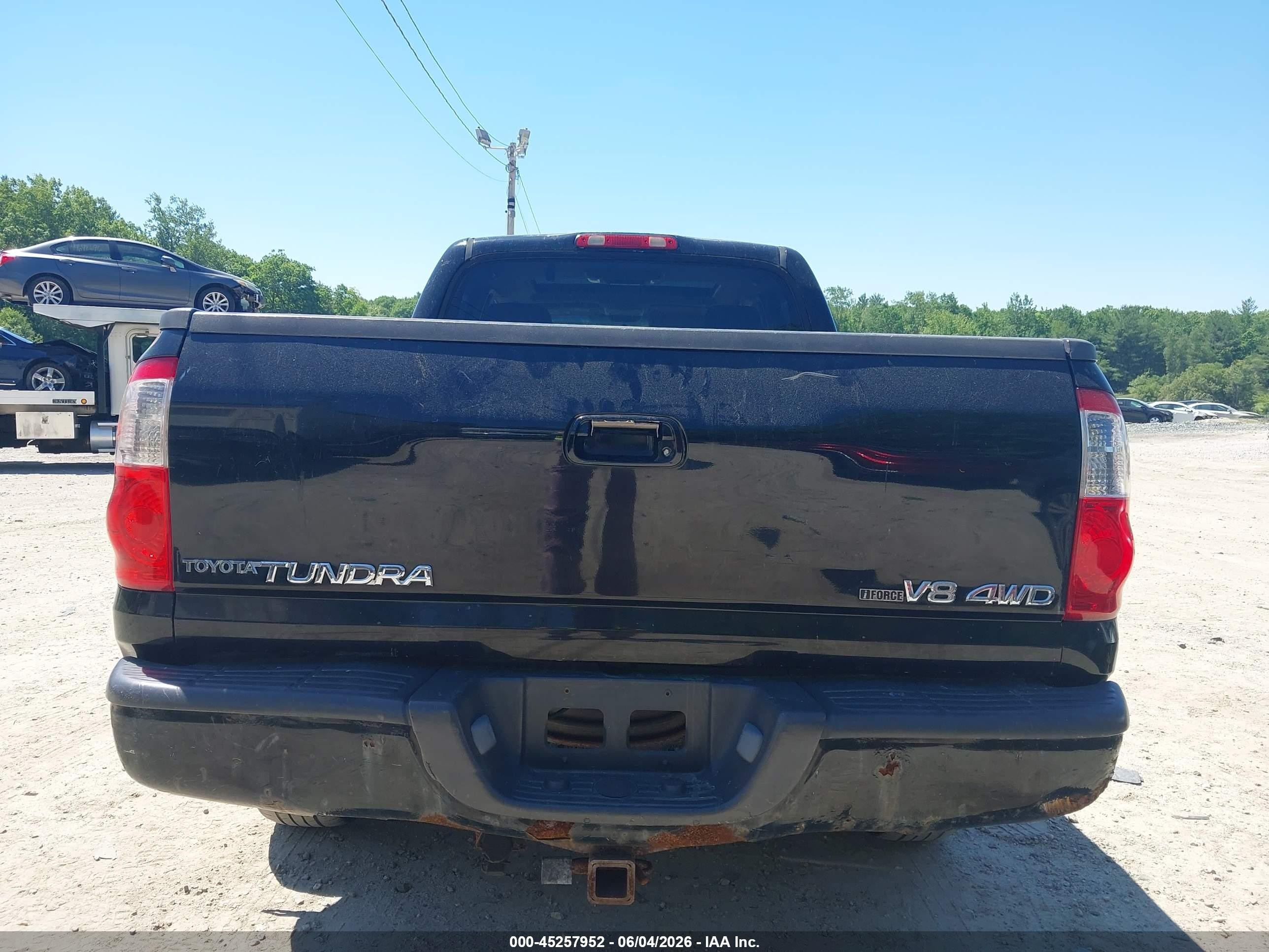 2006 Toyota Tundra Limited V8 Black vin: 5TBDT48126S546813
