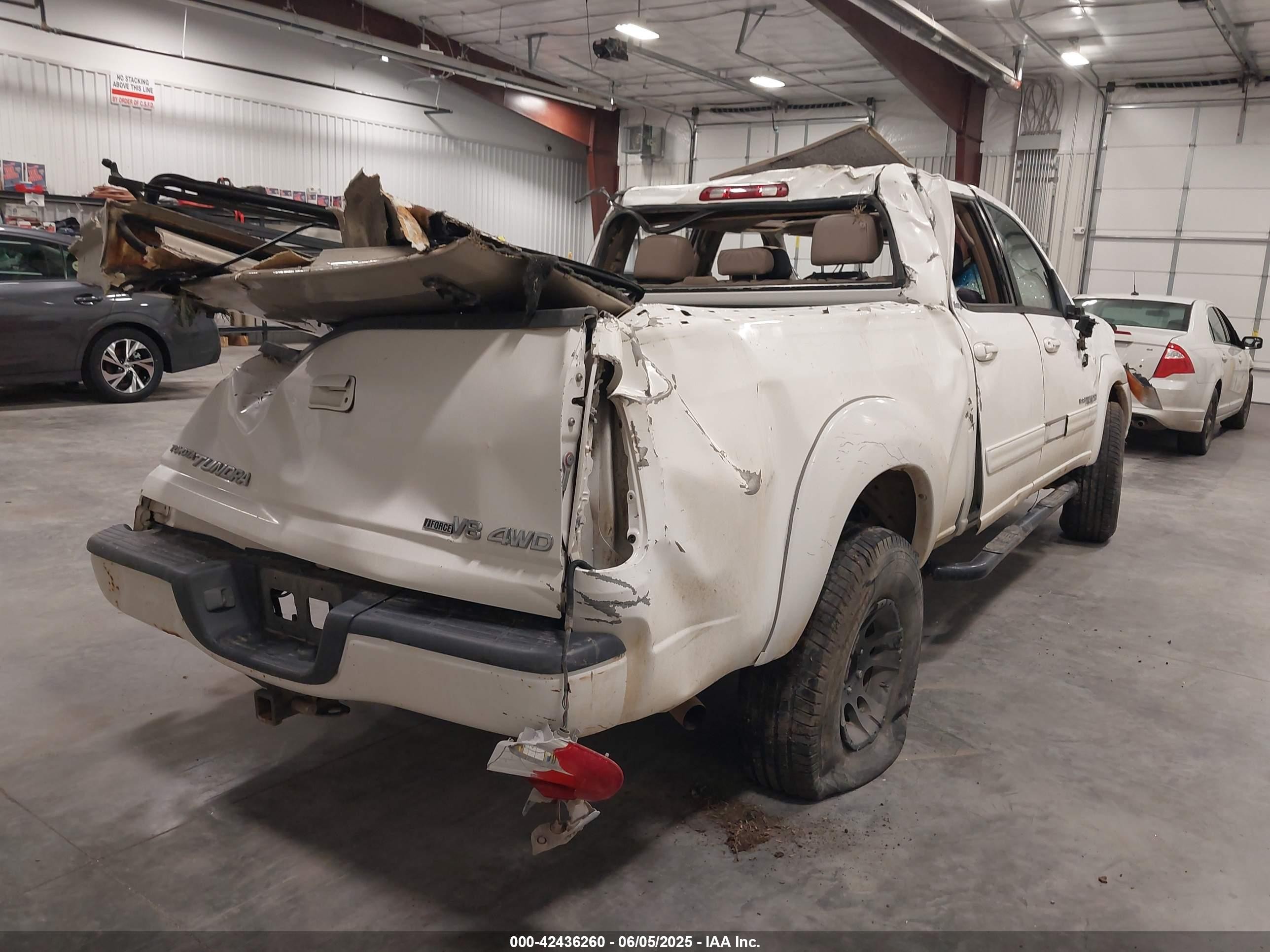 2004 Toyota Tundra Limited V8 White vin: 5TBDT48134S435359