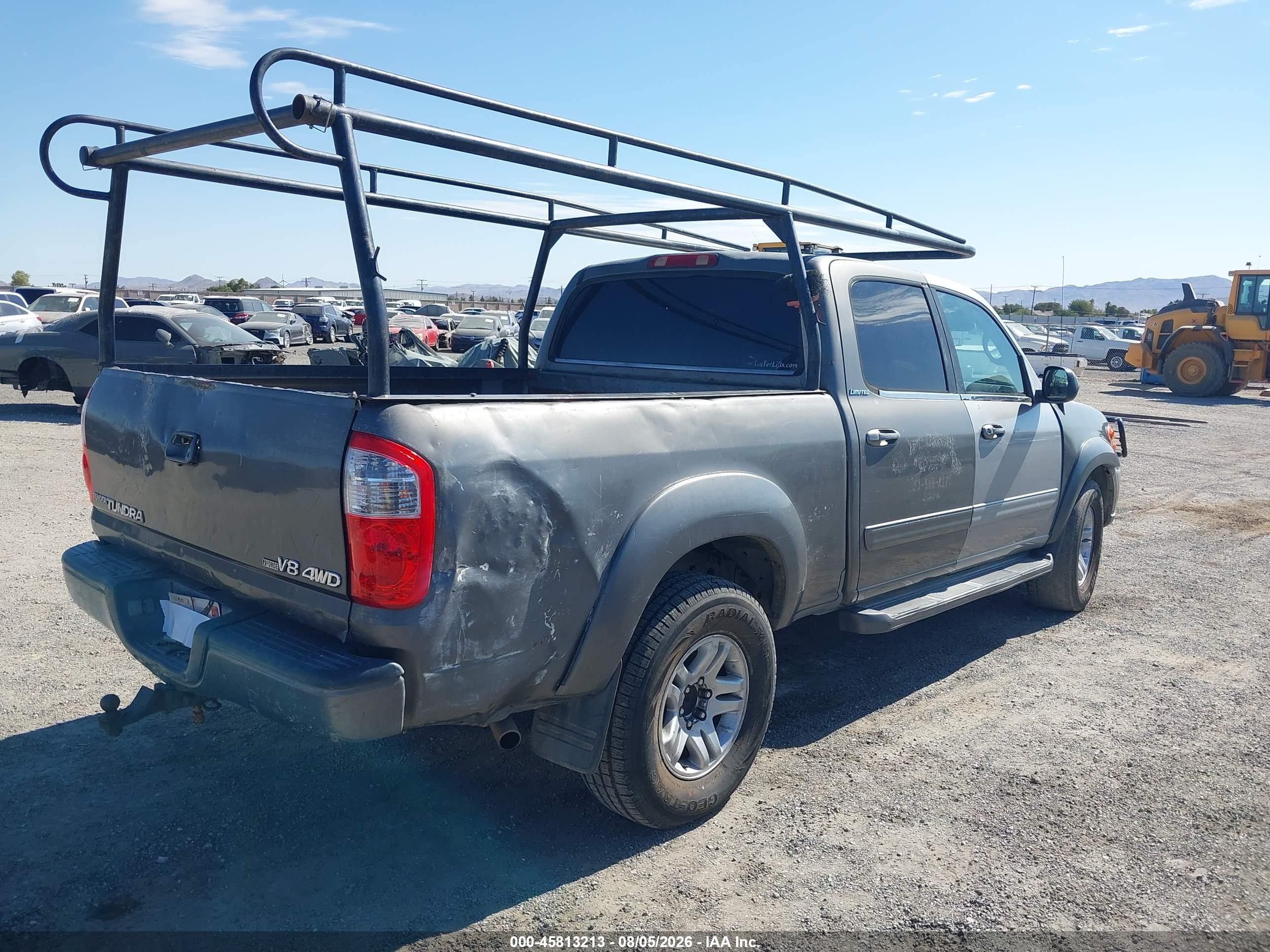 2004 Toyota Tundra Limited V8 Gray vin: 5TBDT48134S449407