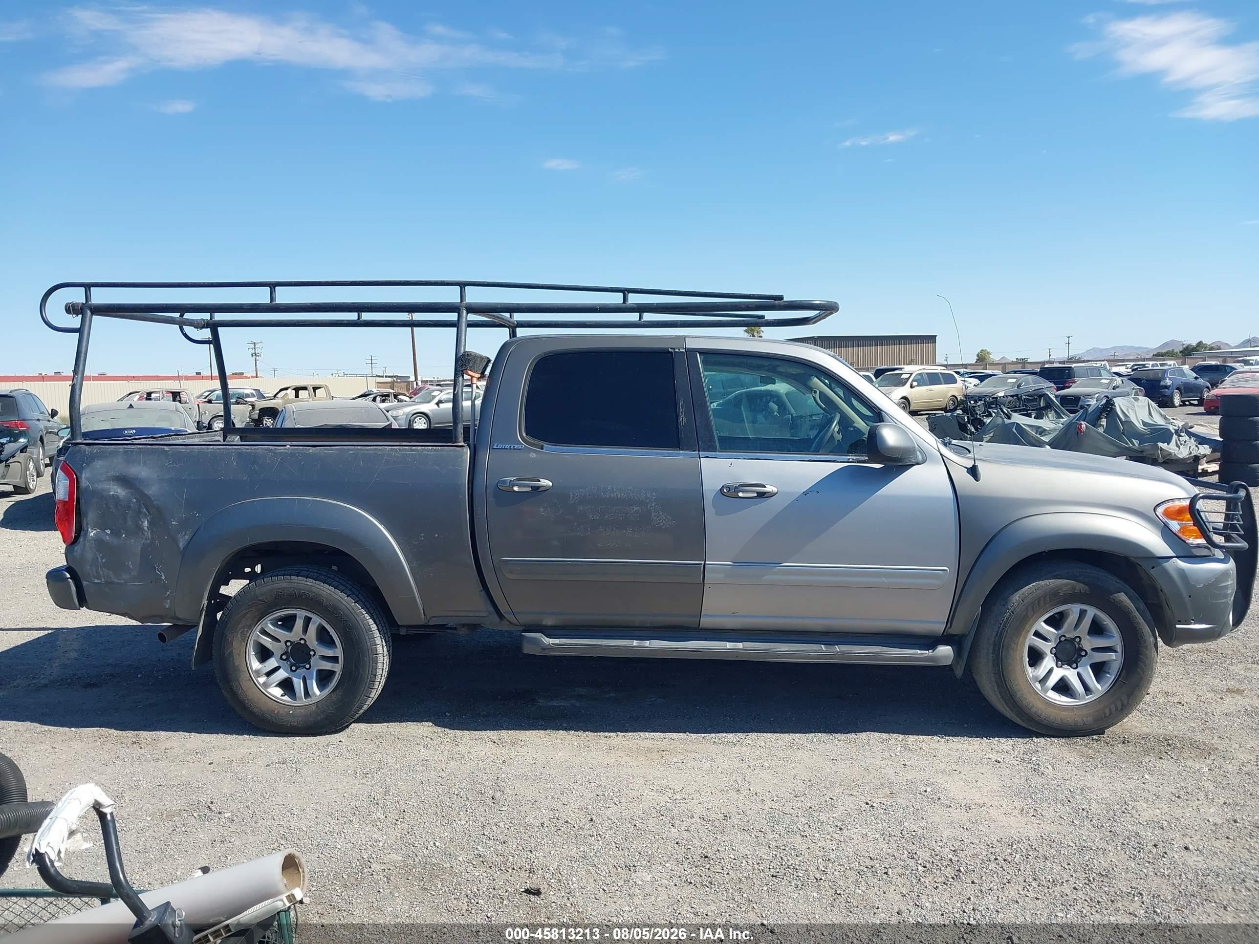 2004 Toyota Tundra Limited V8 Gray vin: 5TBDT48134S449407