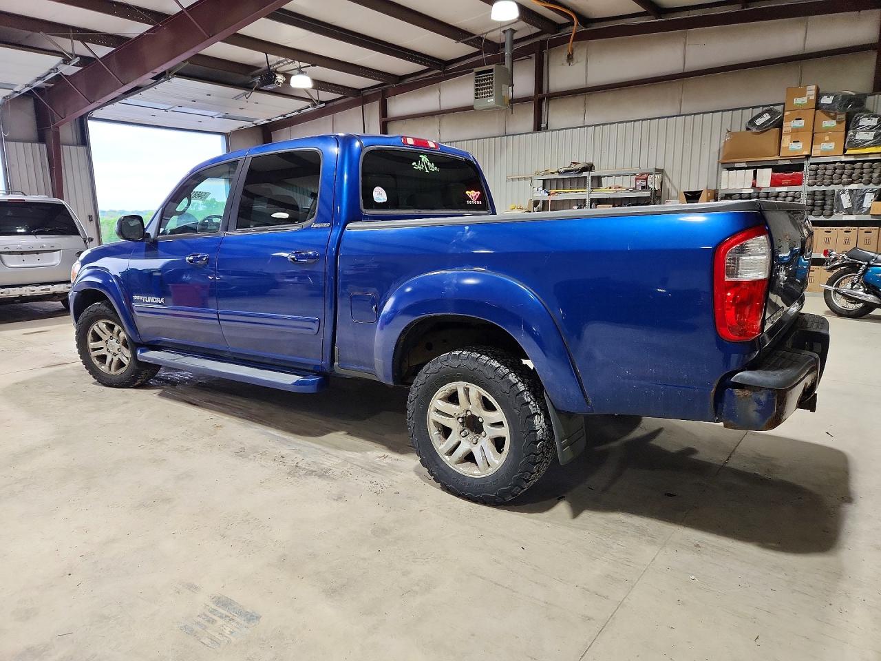2005 Toyota Tundra Double Cab Limited Blue vin: 5TBDT48135S492114