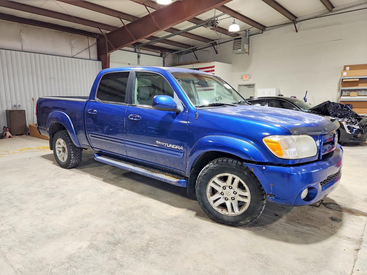 2005 Toyota Tundra Double Cab Limited Blue vin: 5TBDT48135S492114