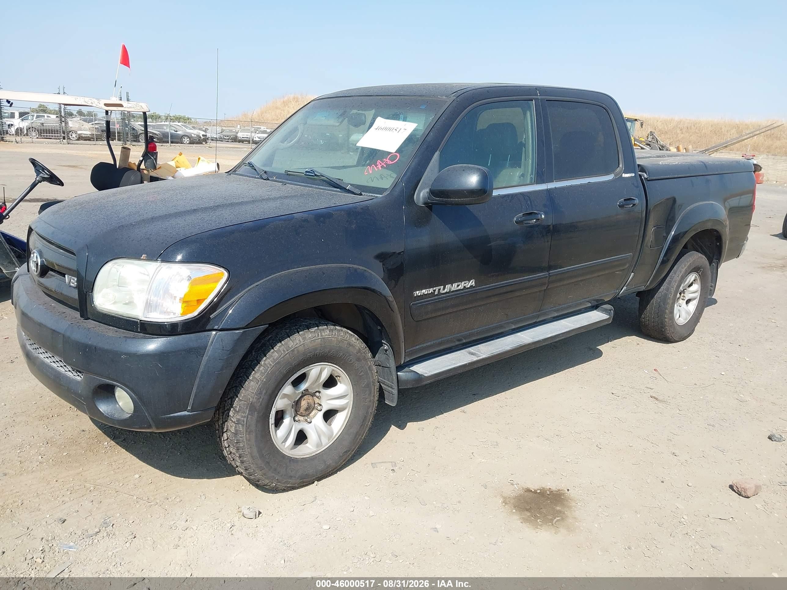 2005 Toyota Tundra Limited V8 Black vin: 5TBDT48135S492808