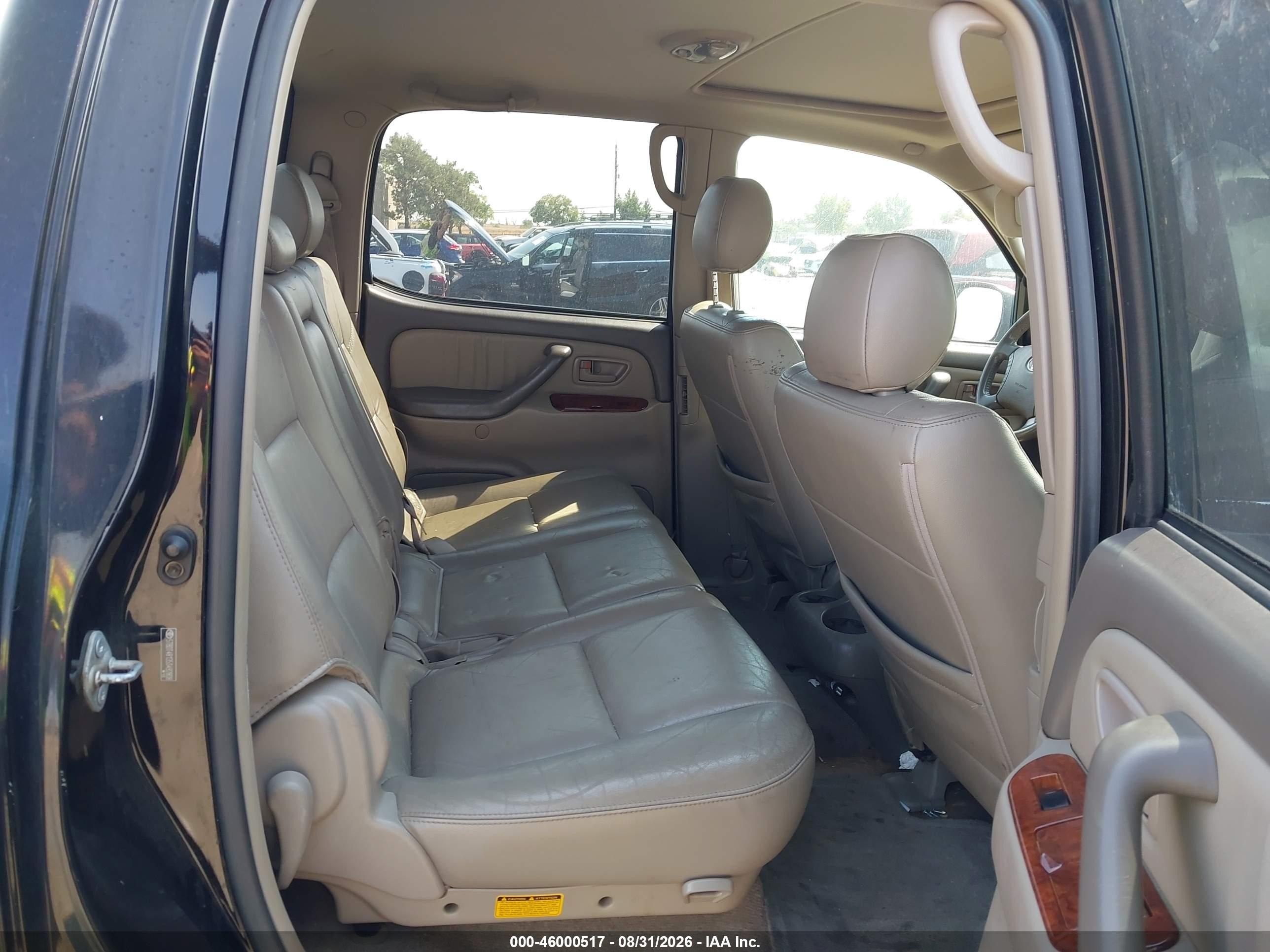 2005 Toyota Tundra Limited V8 Black vin: 5TBDT48135S492808