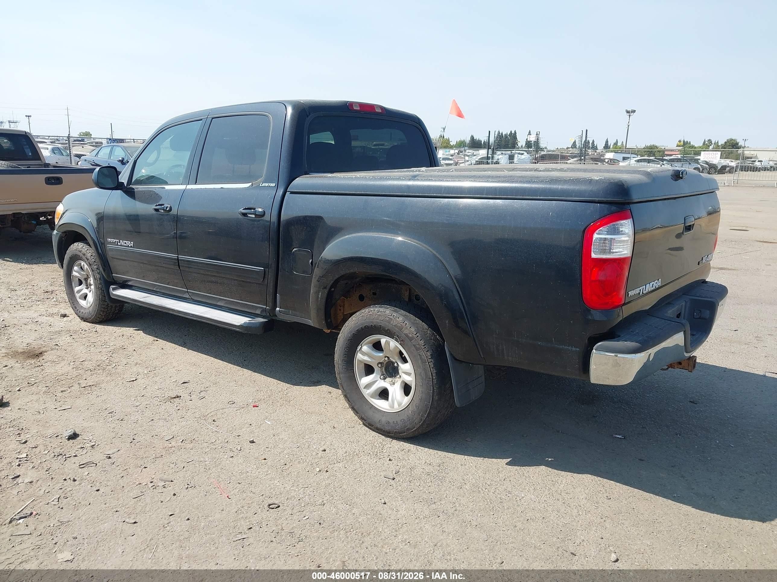2005 Toyota Tundra Limited V8 Black vin: 5TBDT48135S492808
