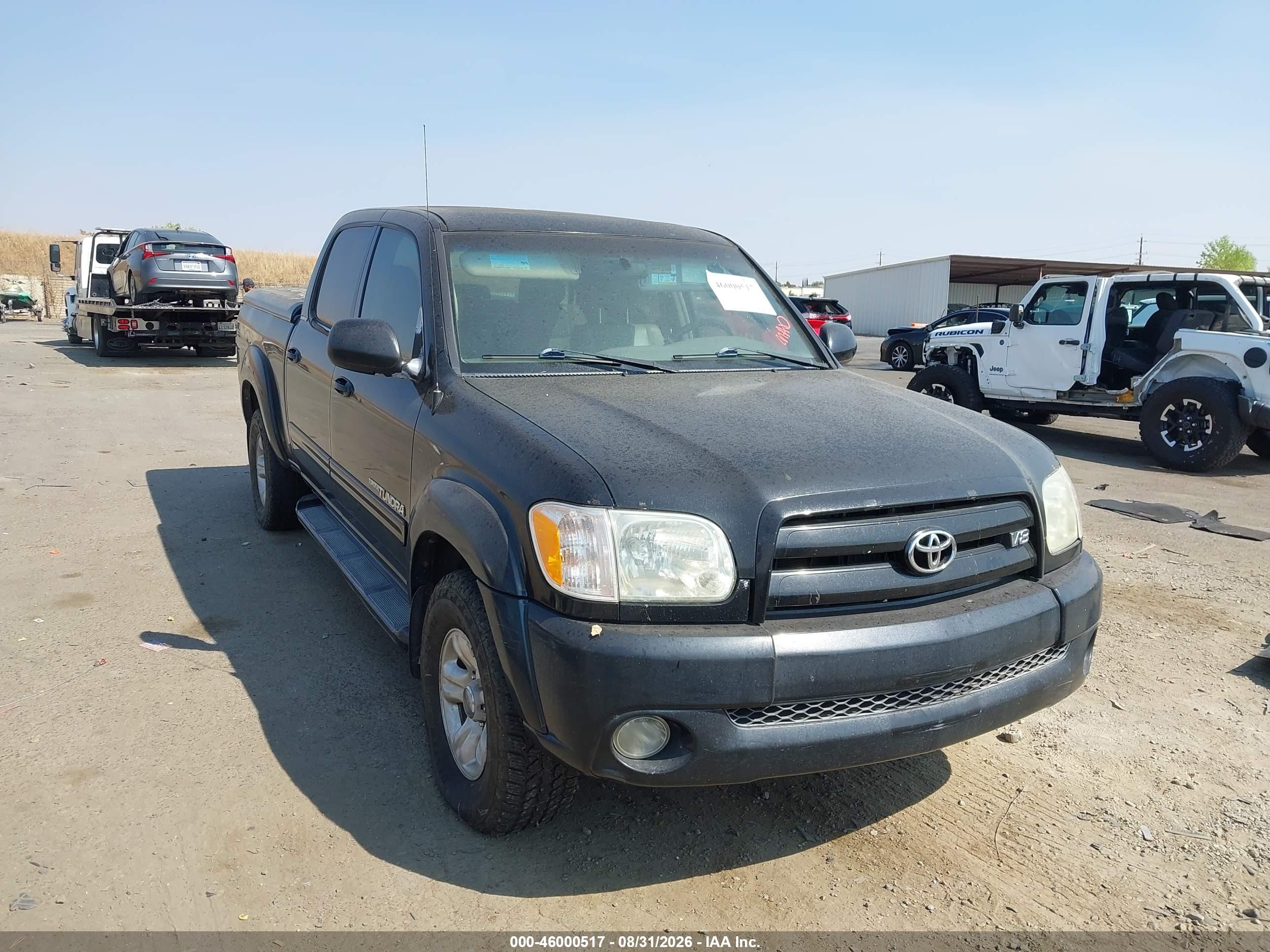 2005 Toyota Tundra Limited V8 Black vin: 5TBDT48135S492808