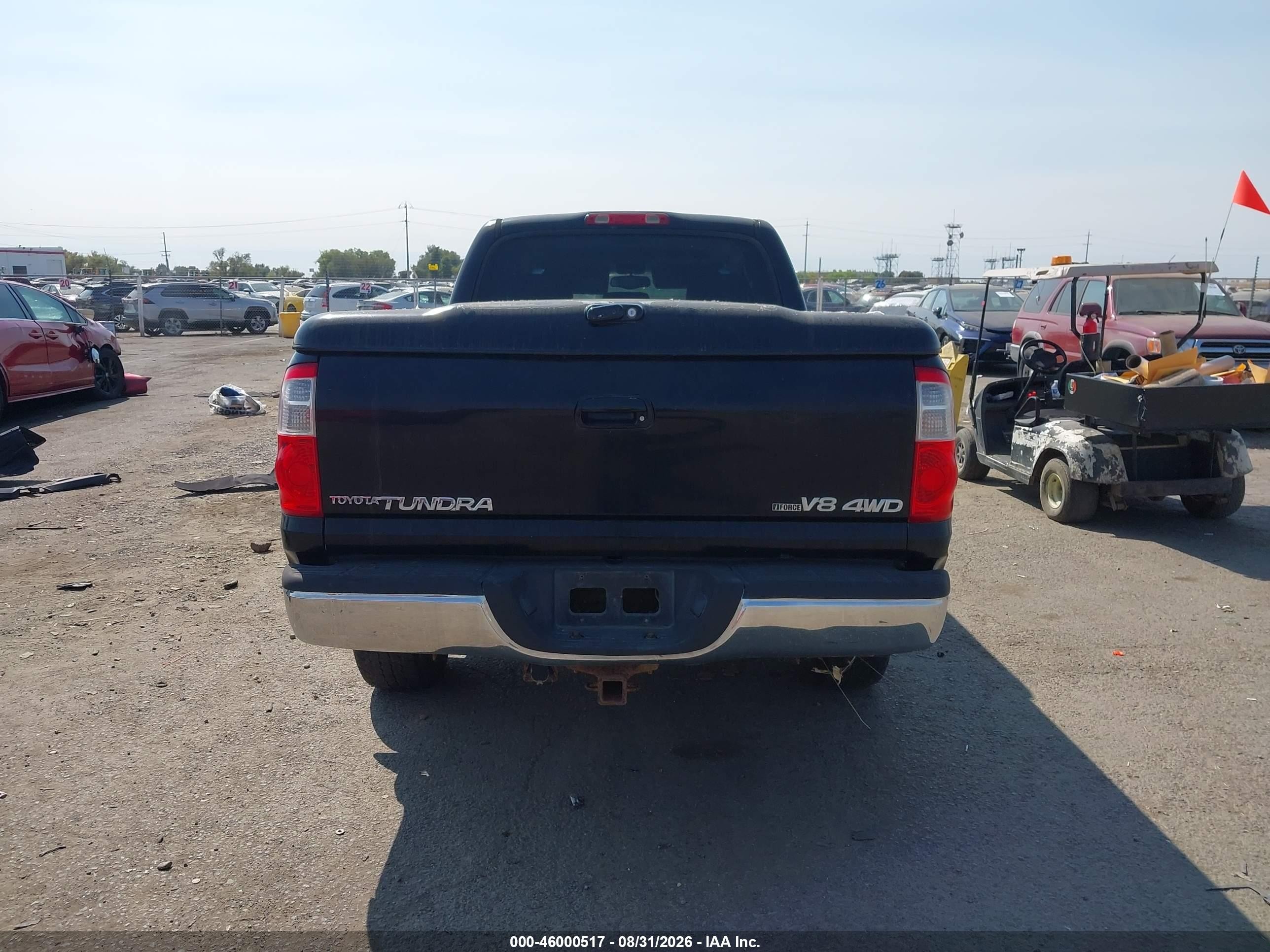 2005 Toyota Tundra Limited V8 Black vin: 5TBDT48135S492808