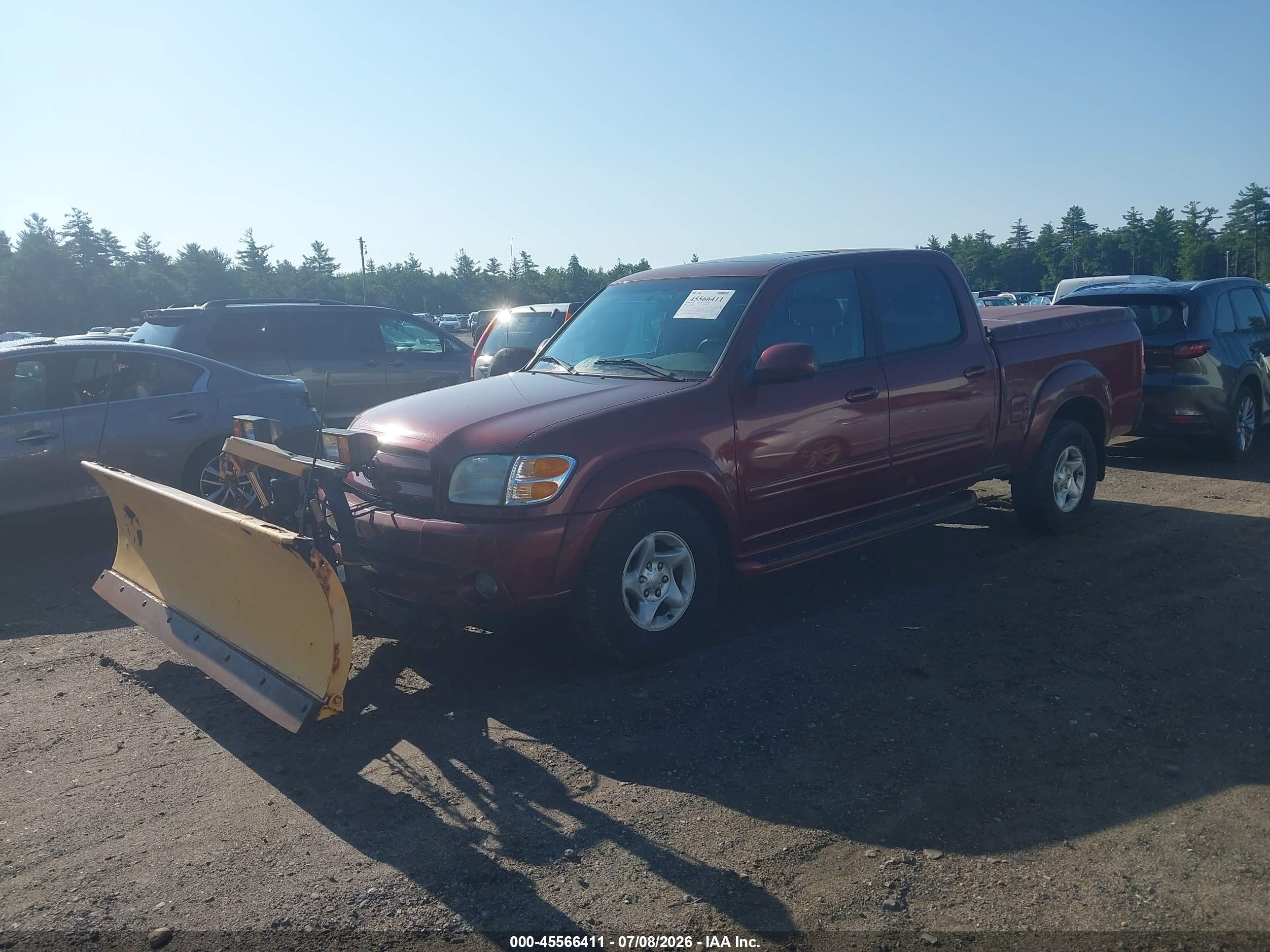 2004 Toyota Tundra Limited V8 Red vin: 5TBDT48144S435788