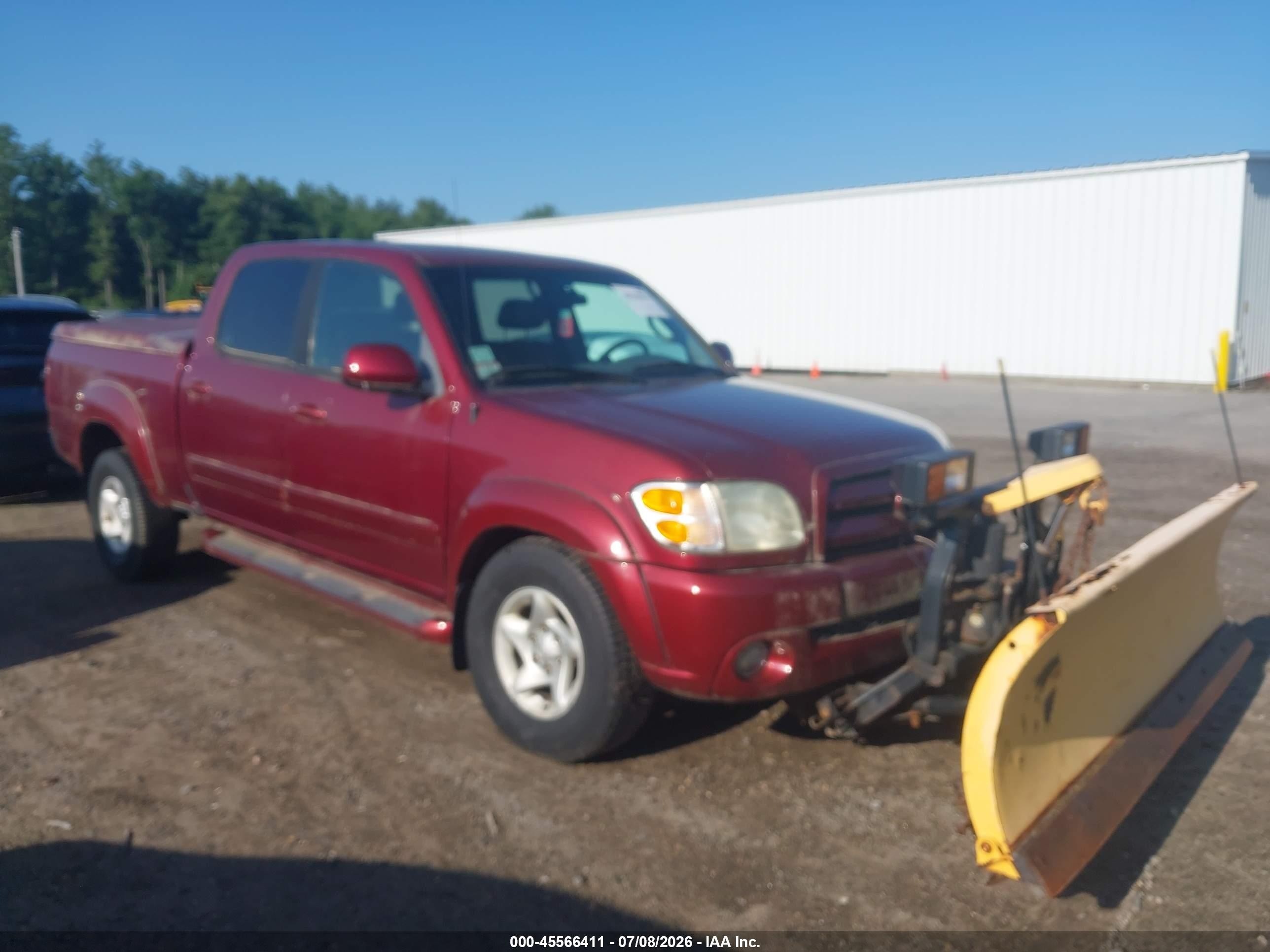 2004 Toyota Tundra Limited V8 Red vin: 5TBDT48144S435788