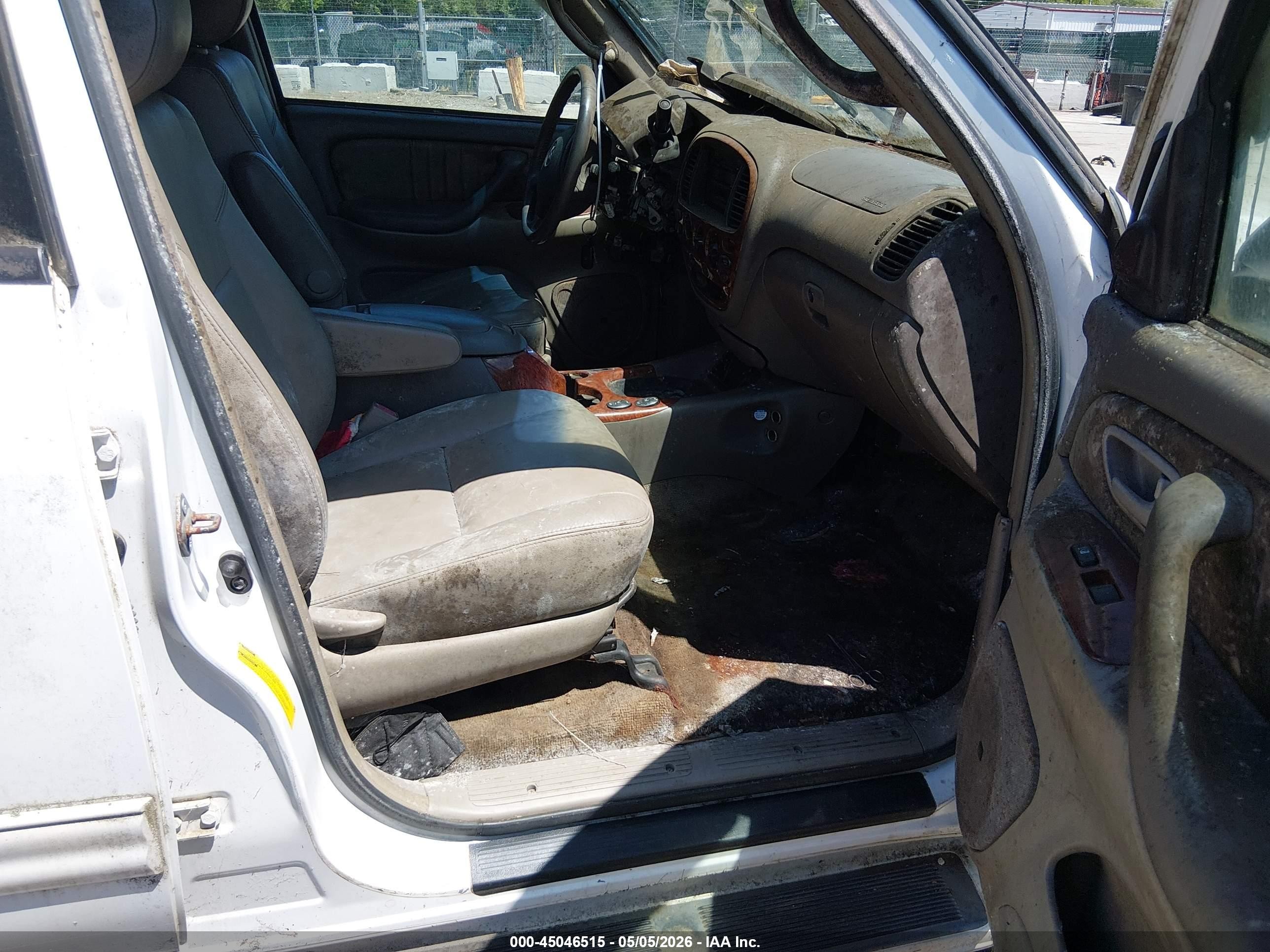 2005 Toyota Tundra Limited V8 White vin: 5TBDT48145S475788