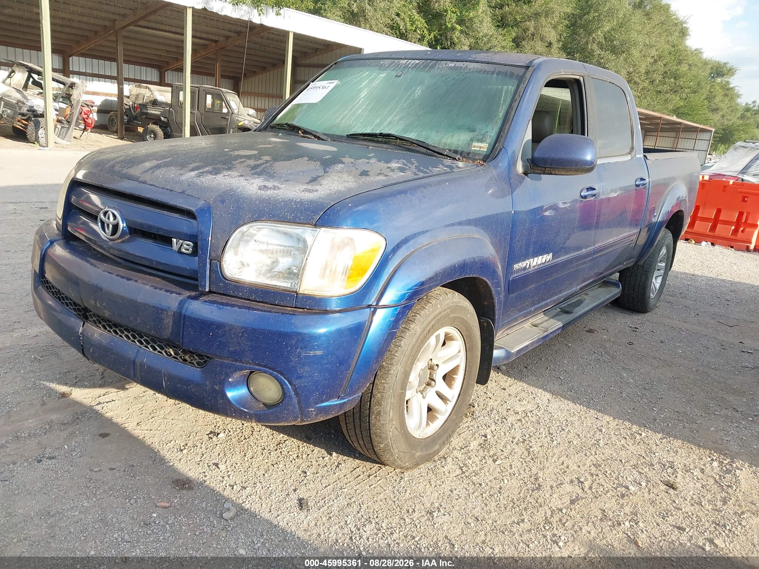 2005 Toyota Tundra Limited V8 Blue vin: 5TBDT48155S476609