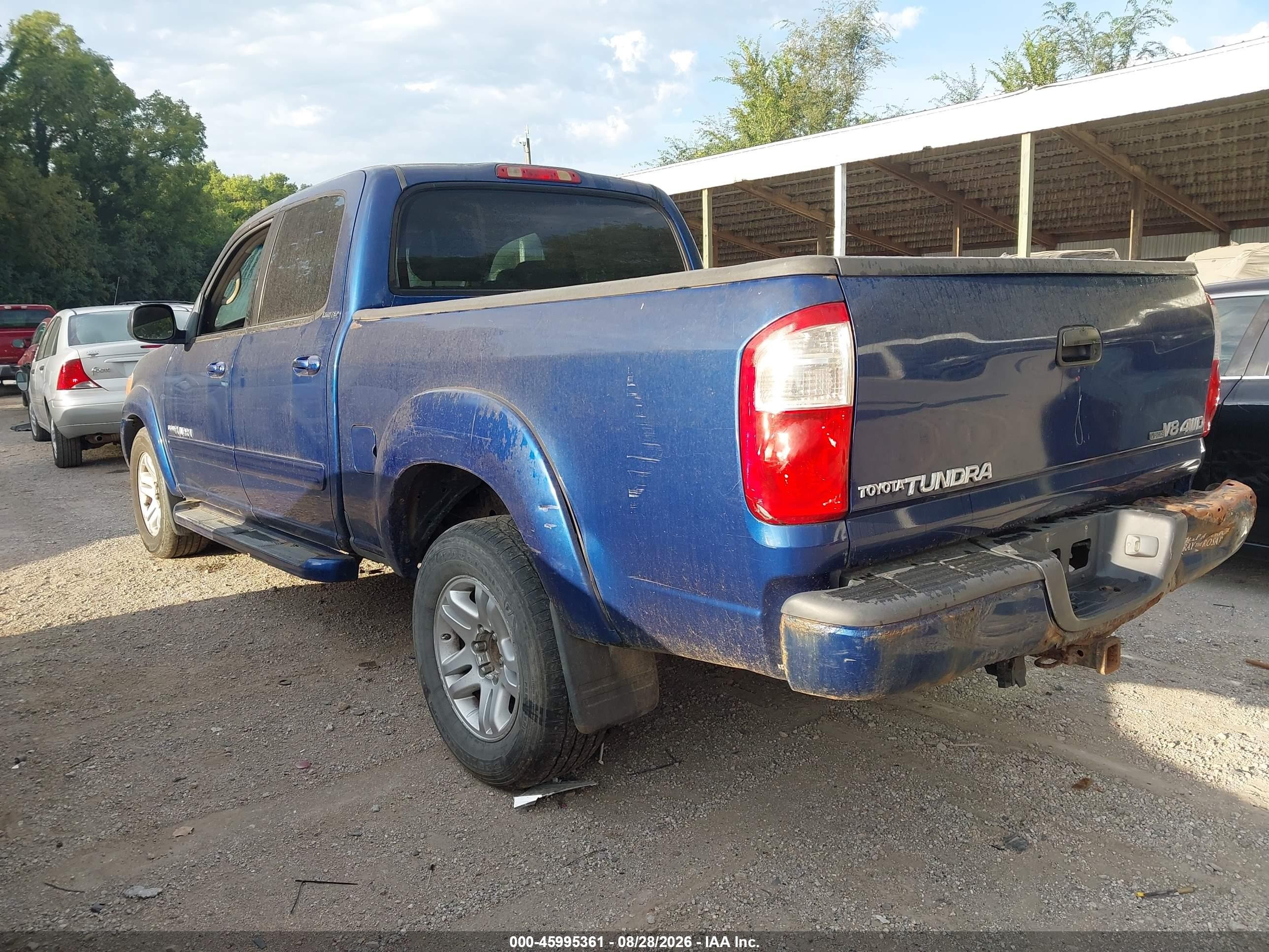 2005 Toyota Tundra Limited V8 Blue vin: 5TBDT48155S476609