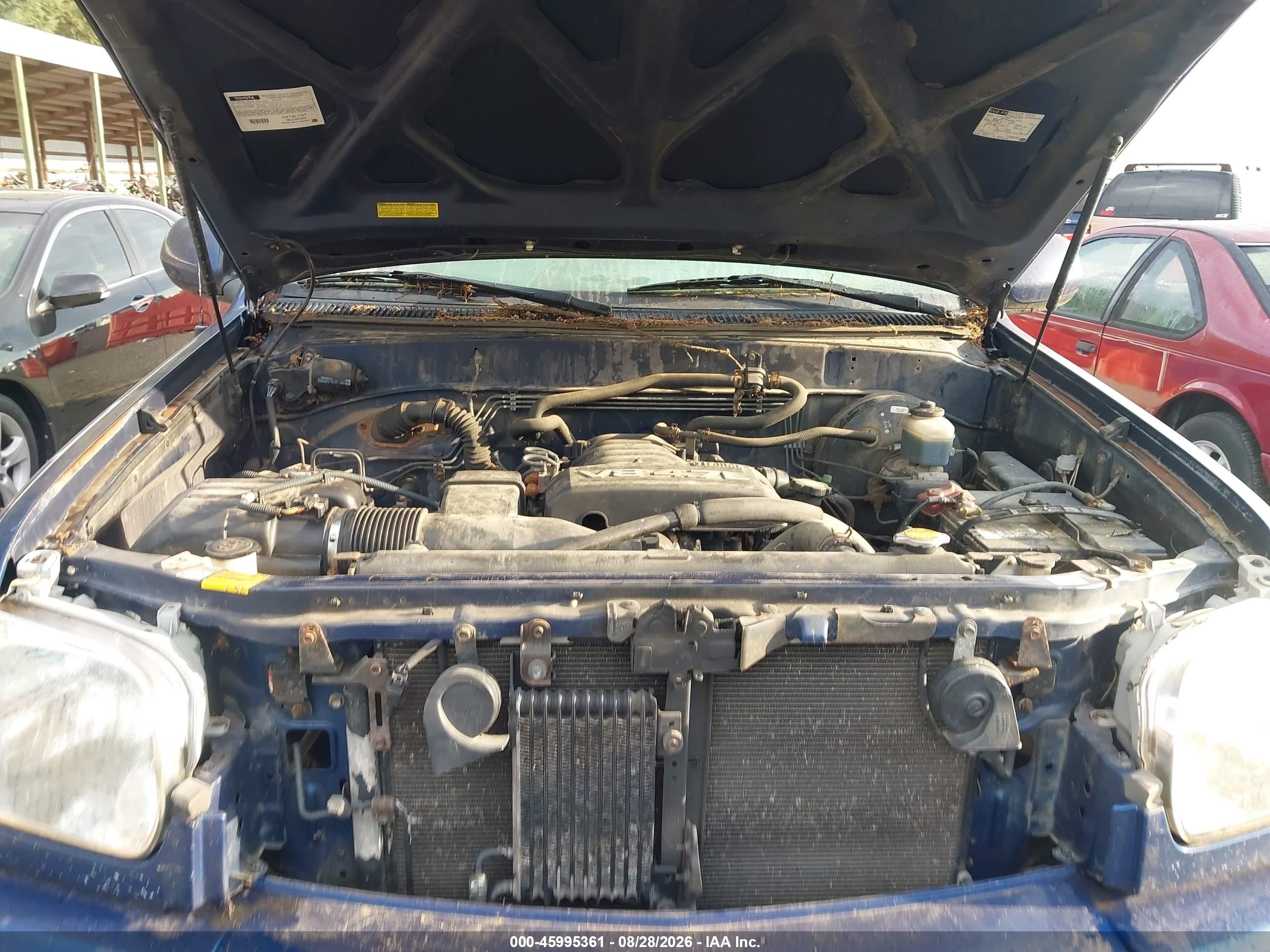 2005 Toyota Tundra Limited V8 Blue vin: 5TBDT48155S476609